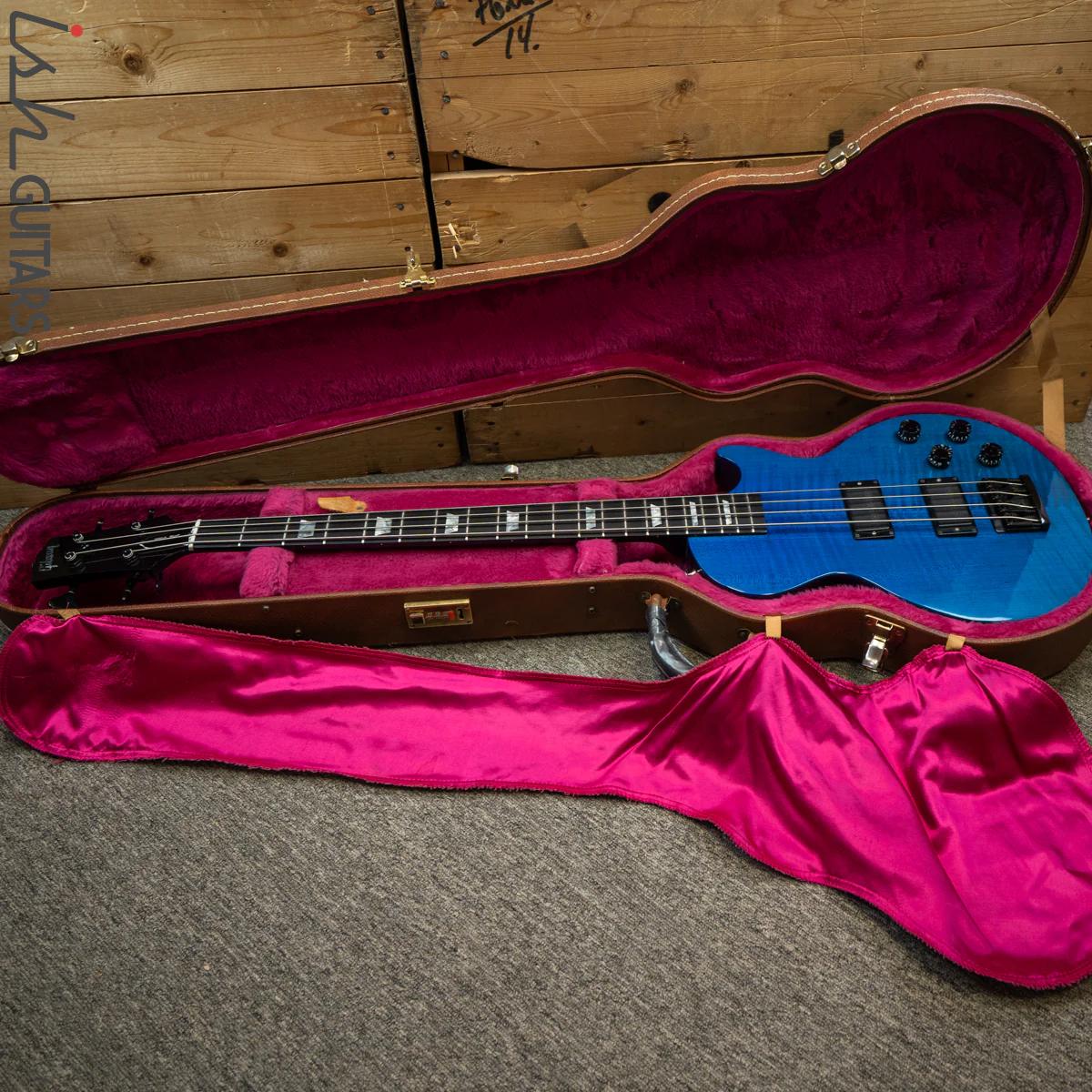 1991 Gibson LPB Les Paul Bass Blue - Image 17