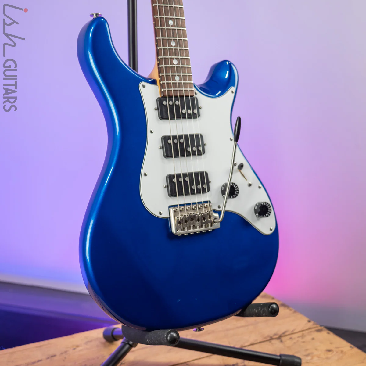 1992 PRS EG 3 (Series II) Lindy Fralin "Domino" Pickups Metallic Blue - Image 5
