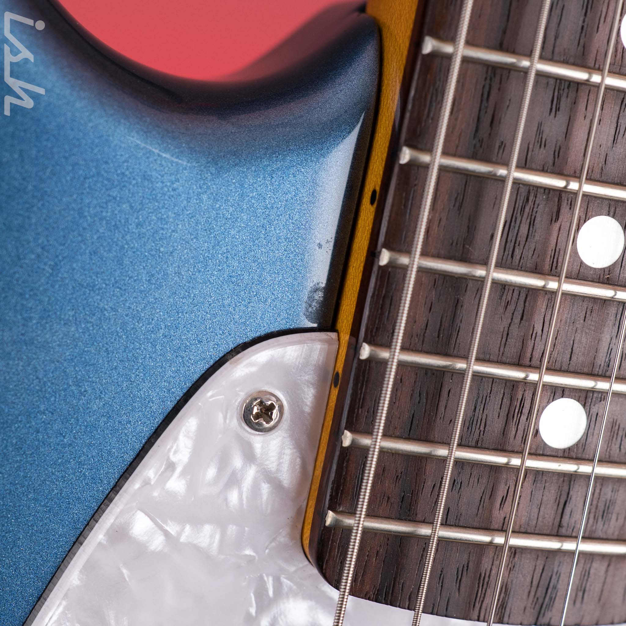 1994 Fender MG-69 MIJ Mustang Blue - Image 8