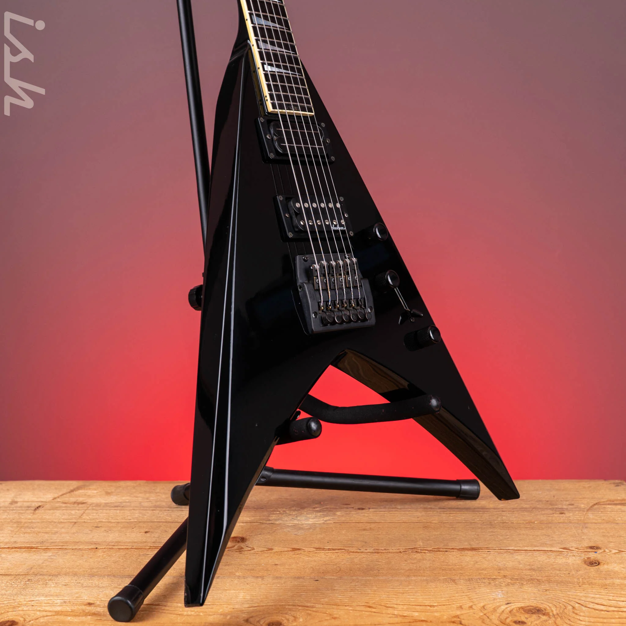 1995 Jackson Dave Mustaine King V Pro Black - Image 3