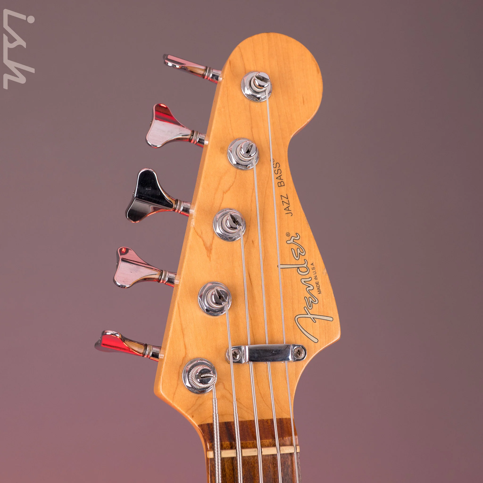 1996 Fender 50th Anniversary USA Jazz Bass Deluxe Active Blue Burst w/ EMG Pickups & Preamp - Image 7