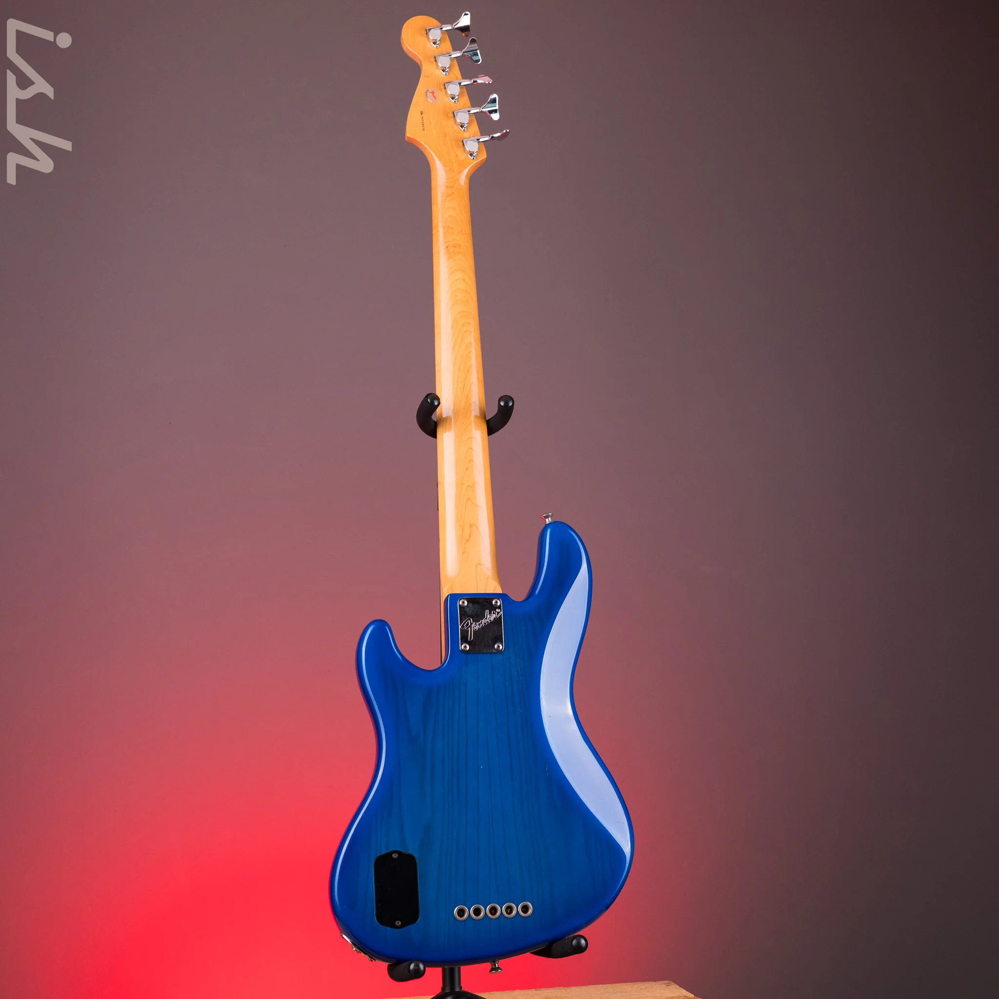 1996 Fender 50th Anniversary USA Jazz Bass Deluxe Active Blue Burst w/ EMG Pickups & Preamp - Image 8