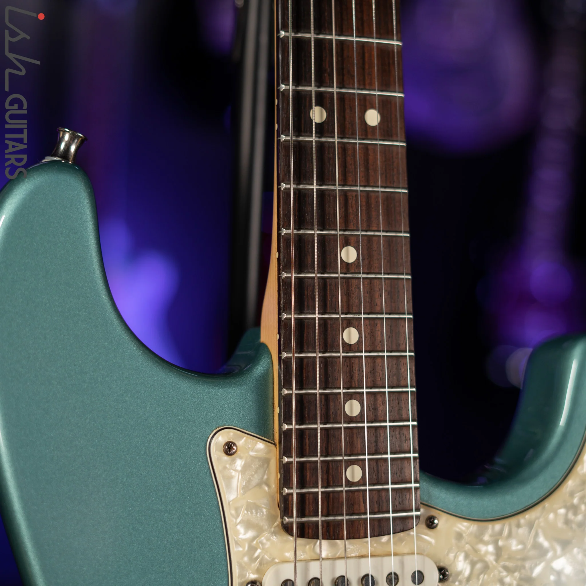 1996 Fender Lone Star Stratocaster Strat Teal Green Metallic - Image 5