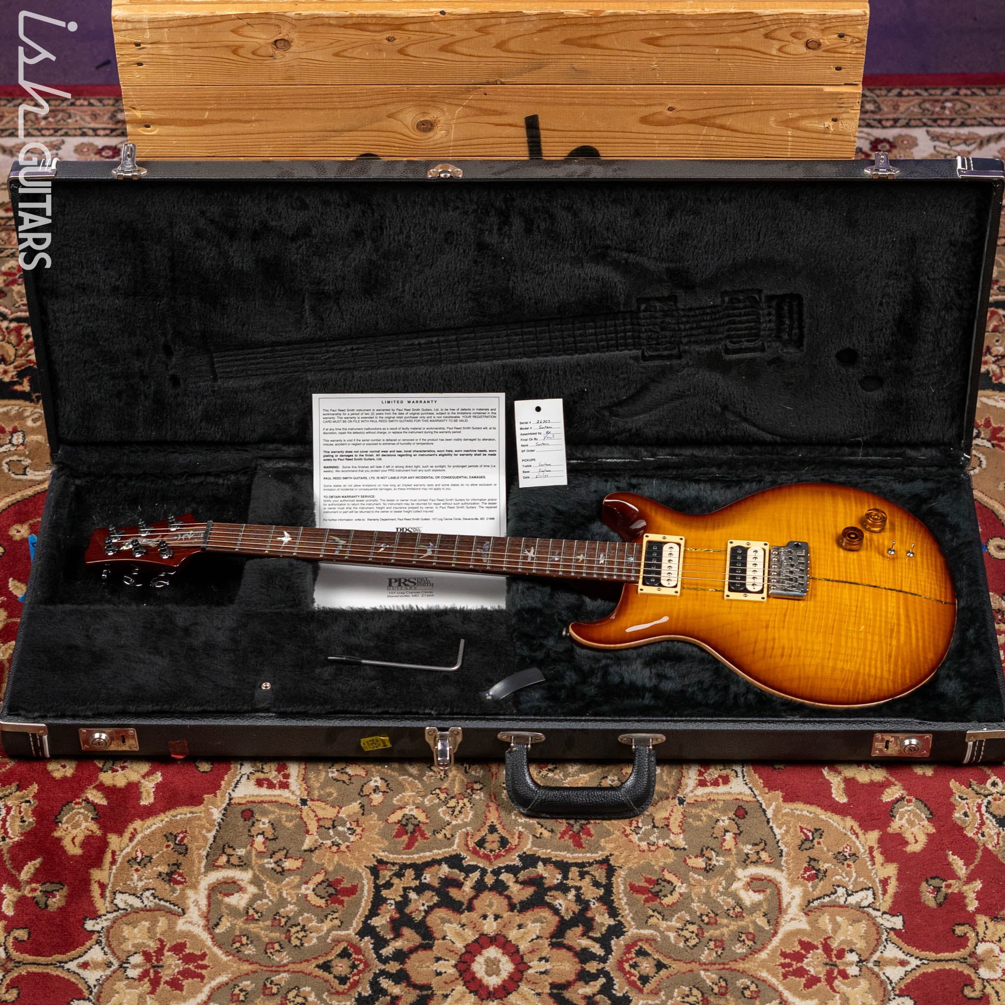 1996 PRS Santana I Tobacco Burst - Image 13