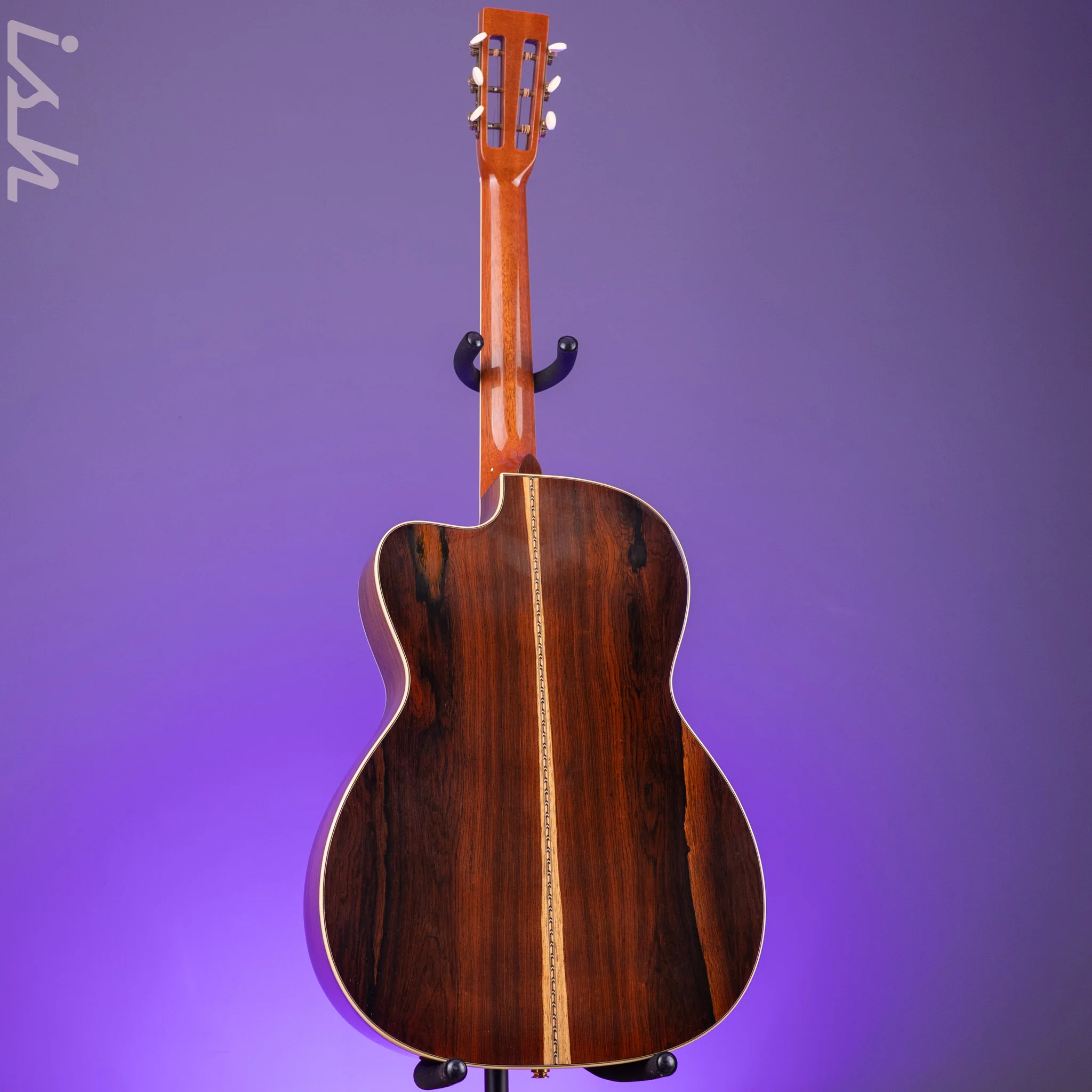 1997 Bourgeois OM SC Slotted Cutaway Brazilian 12 Fret Acoustic-Electric Guitar - Image 9