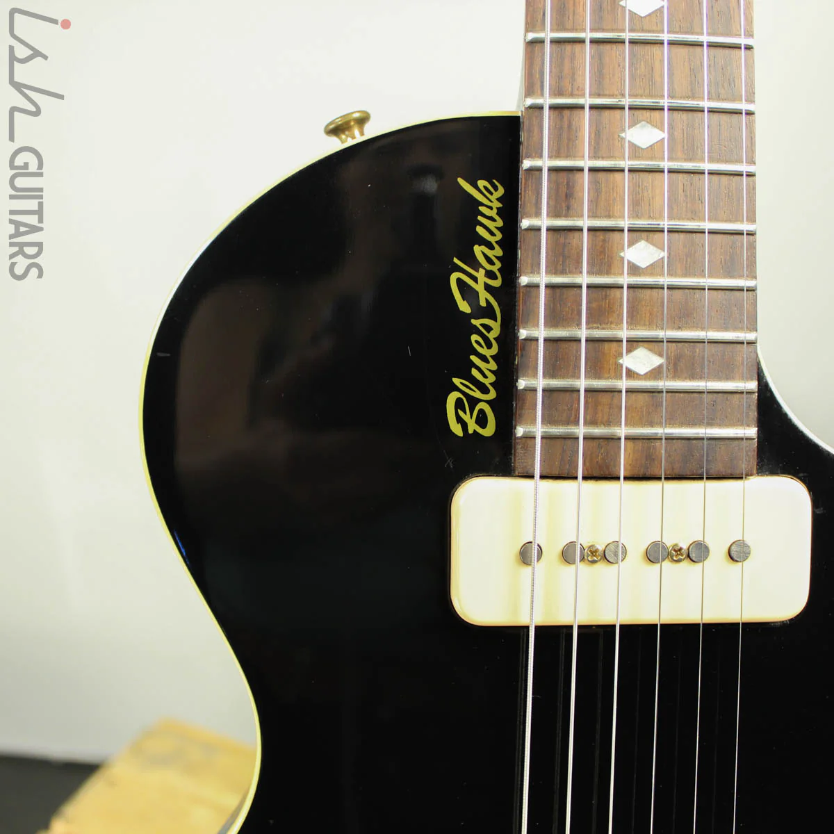 1997 Gibson BluesHawk Semihollow Black - Image 4
