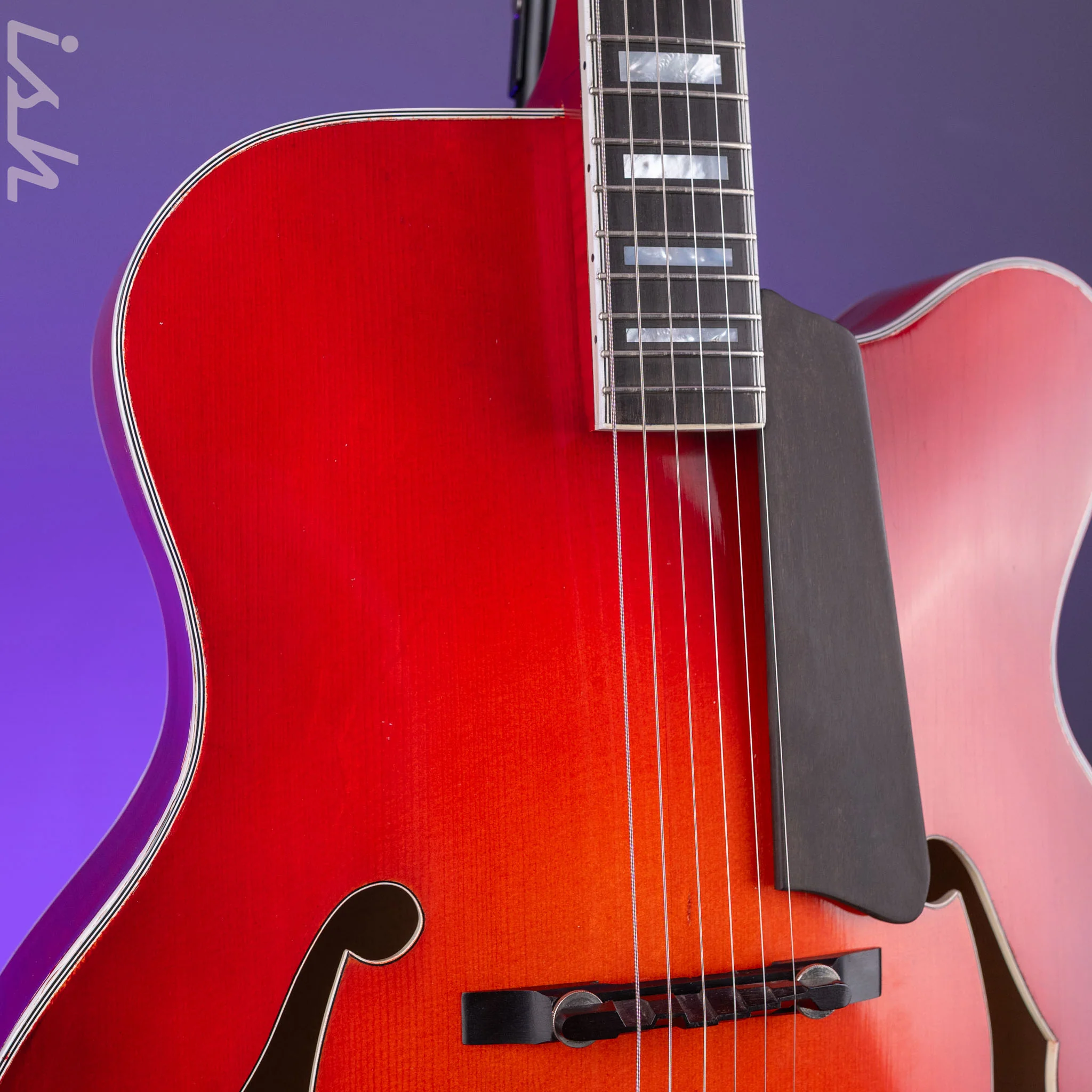 1997 Insalaco Archtop Cherry - Image 4