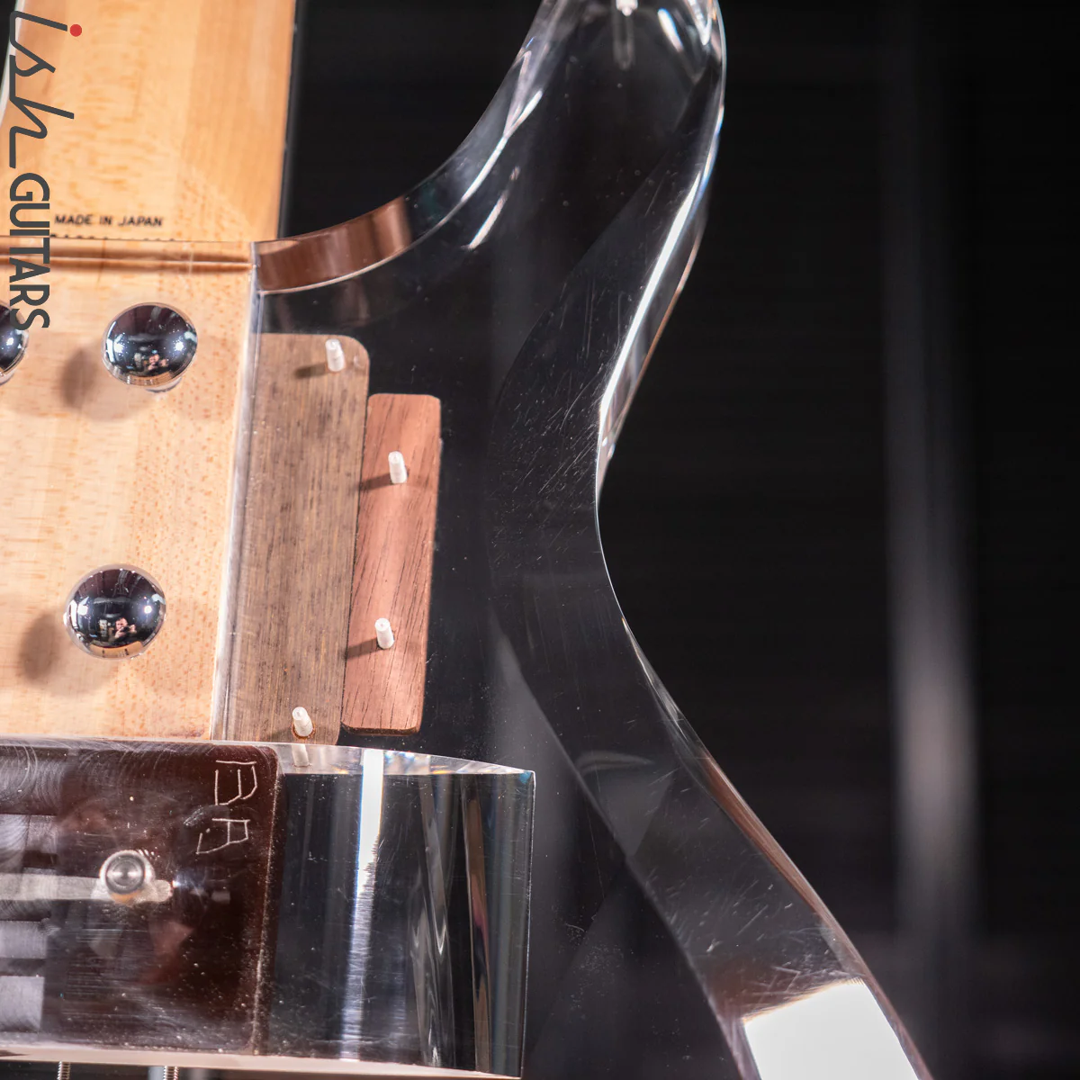 1998 Dan Armstrong Ampeg Lucite Bass Clear Reissue MIJ - Image 13