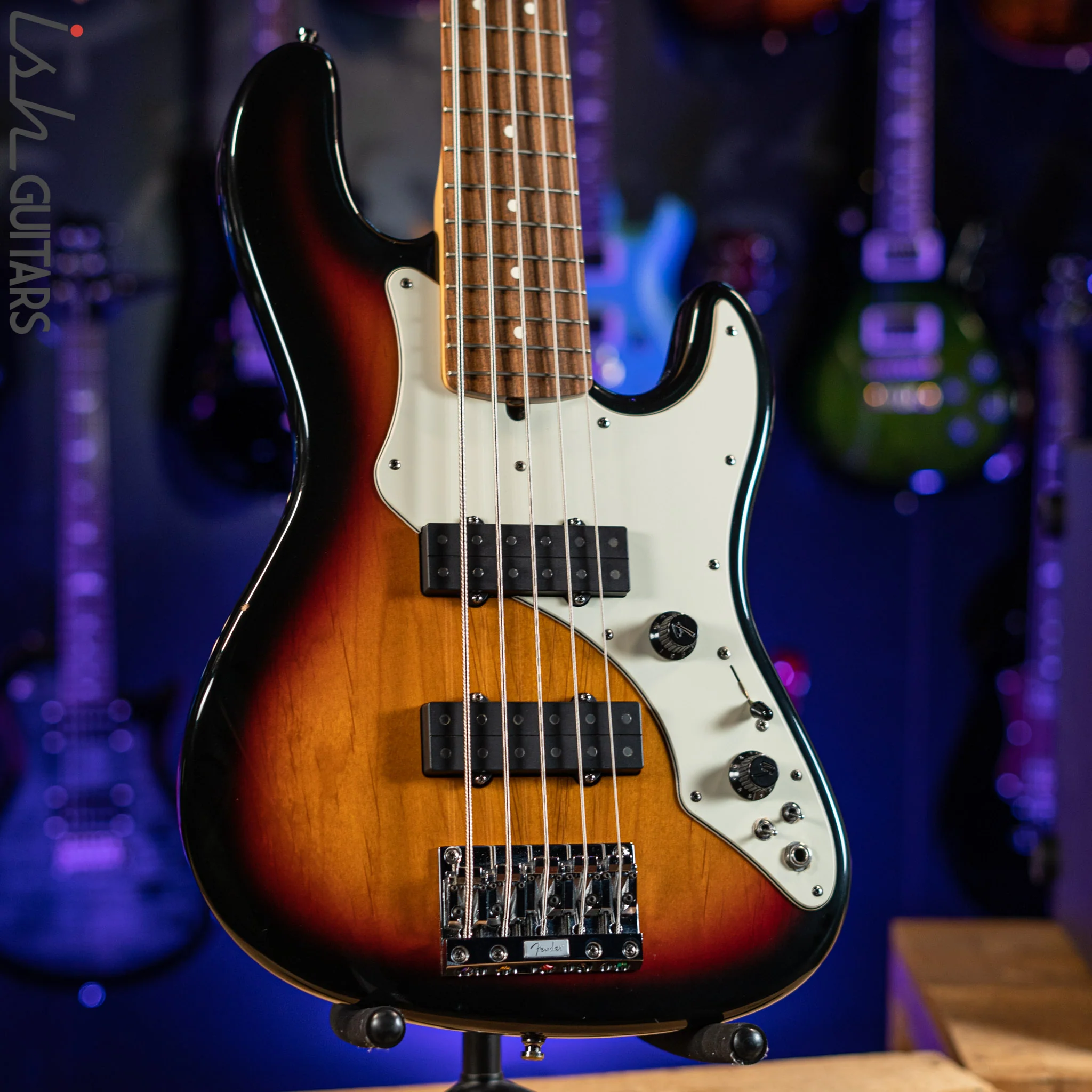1998 Fender Roscoe Beck V Signature Bass Sunburst