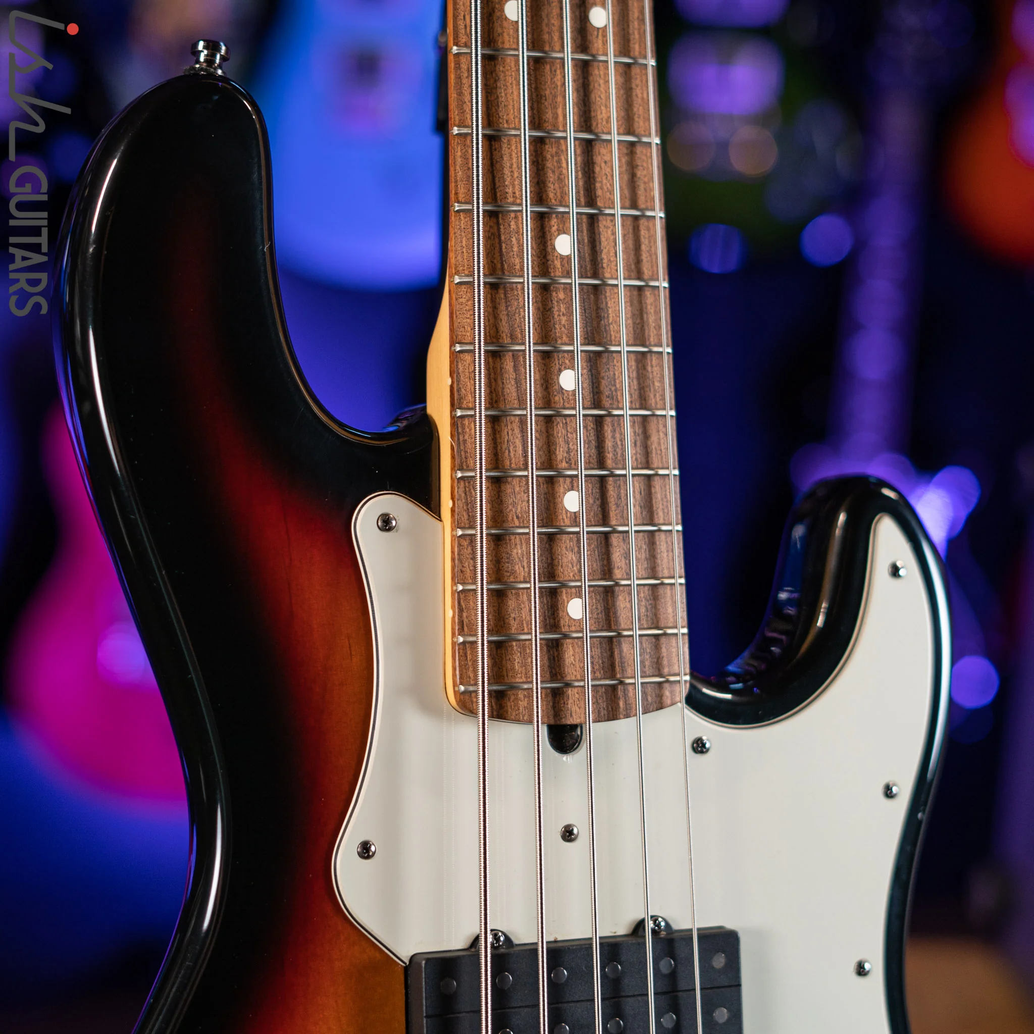 1998 Fender Roscoe Beck V Signature Bass Sunburst - Image 4