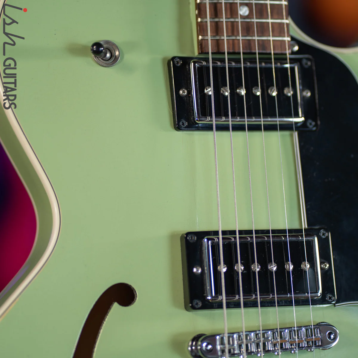 1998 Gibson ES-135 Willow Green Custom Color - Image 7