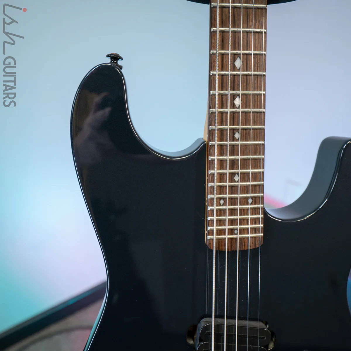 1998 Schecter Diamond Series CB-2000 Celloblaster 5 String Metallic Navy Blue - Image 3