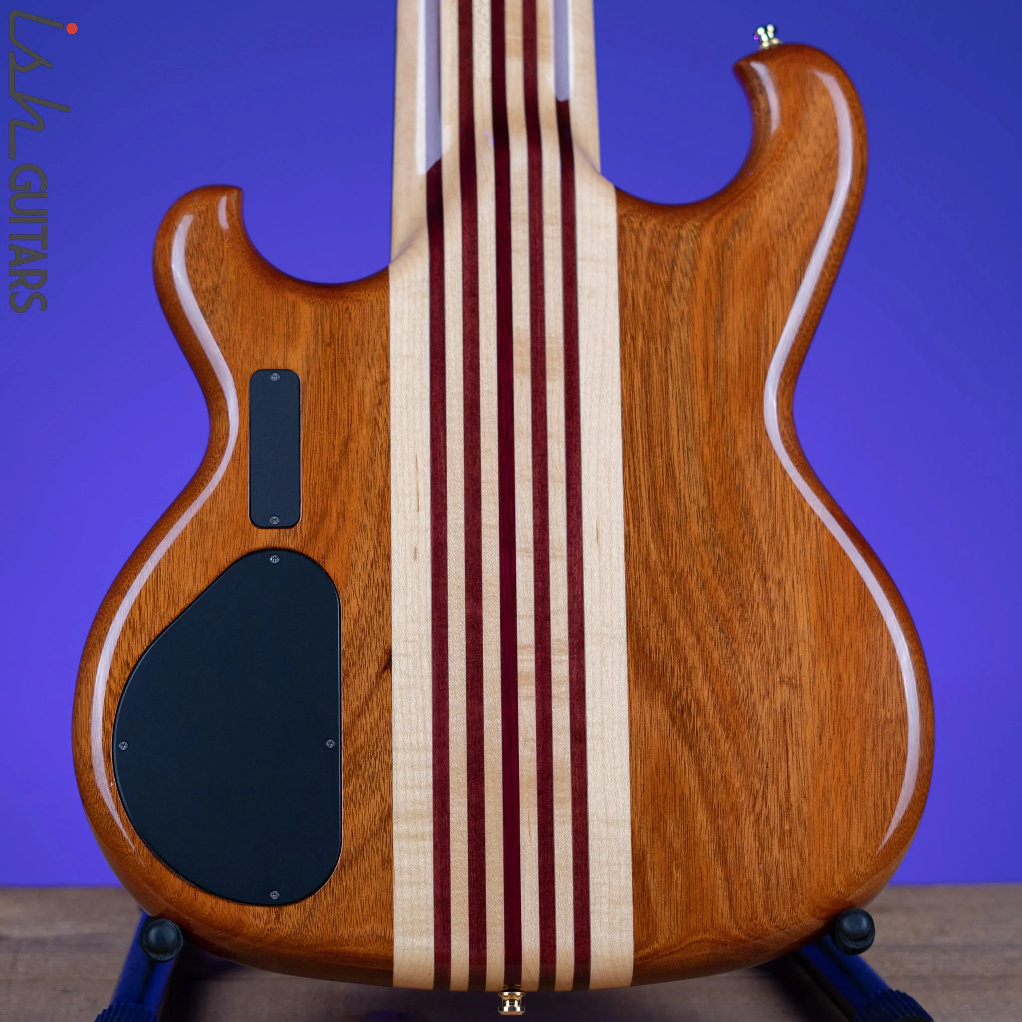 2000 Alembic Spoiler 7-String Bass Lined Fretless Natural - Image 10