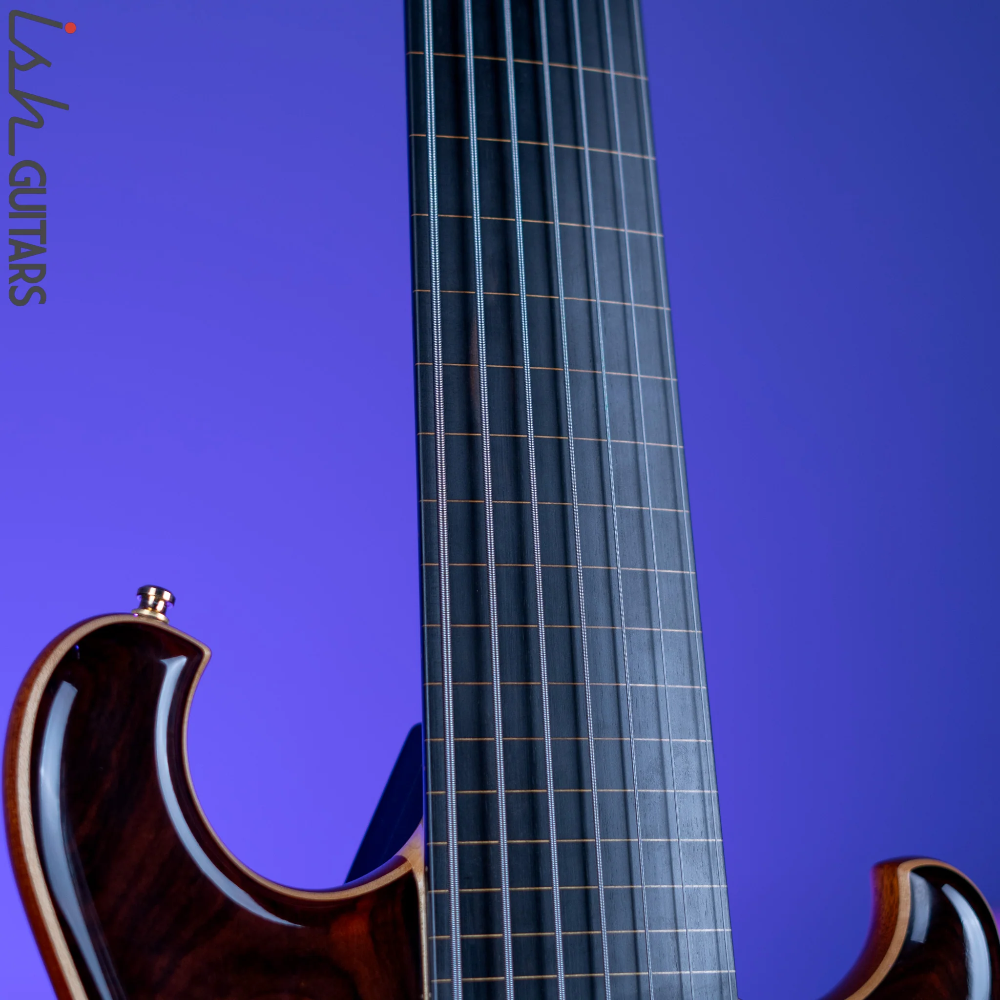 2000 Alembic Spoiler 7-String Bass Lined Fretless Natural - Image 6