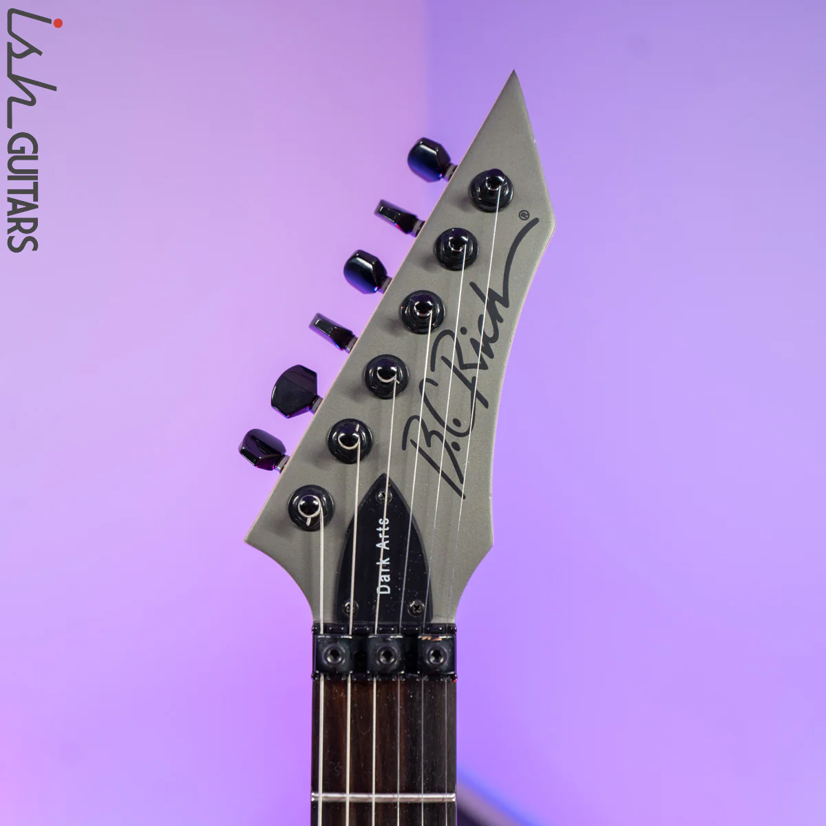 2000 B.C. Rich Dark Arts Warlock Silver/Grey - Image 6