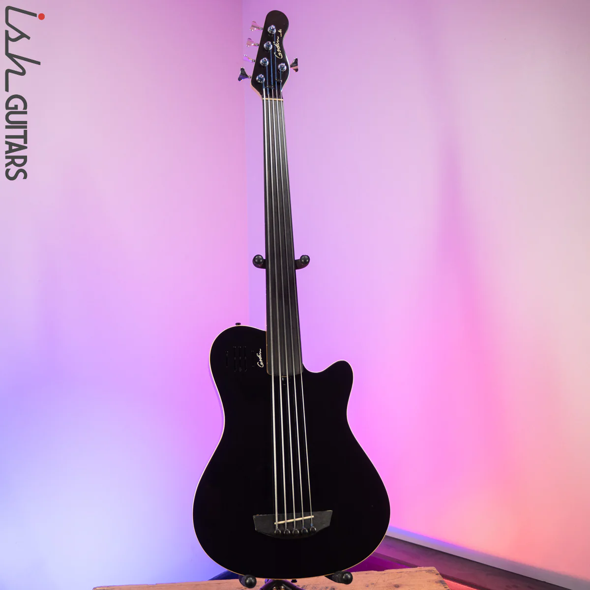 2000 Godin A5 Five-String Fretless Semi-Acoustic Bass - Image 2