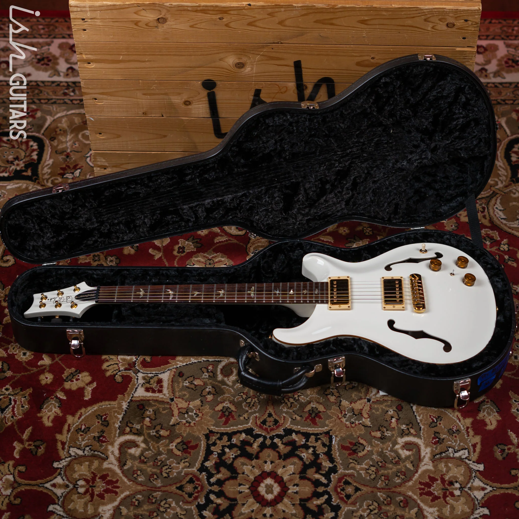 2000 PRS McCarty Hollowbody I Piezo Spruce Top Antique White - Image 20