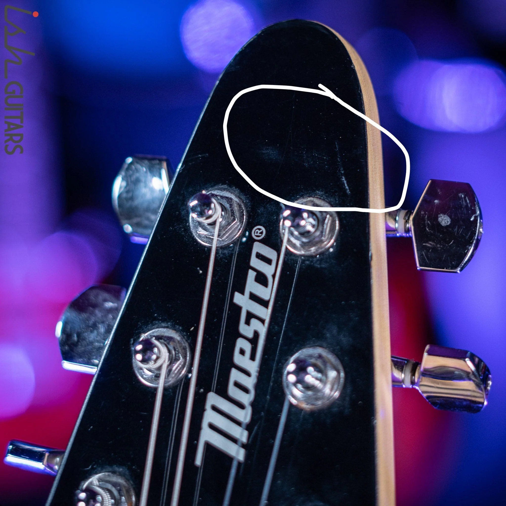 2000’s Maestro by Gibson Roadie Mini Flying V Guitar - Image 8