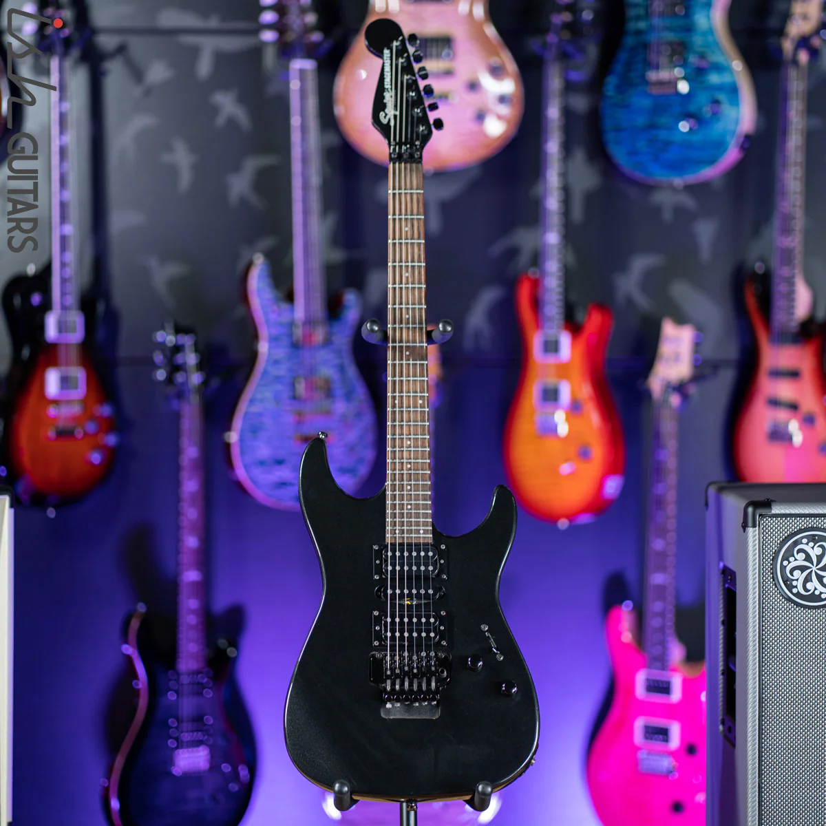 2000 Squier Stagemaster DLX Metallic Black - Image 2