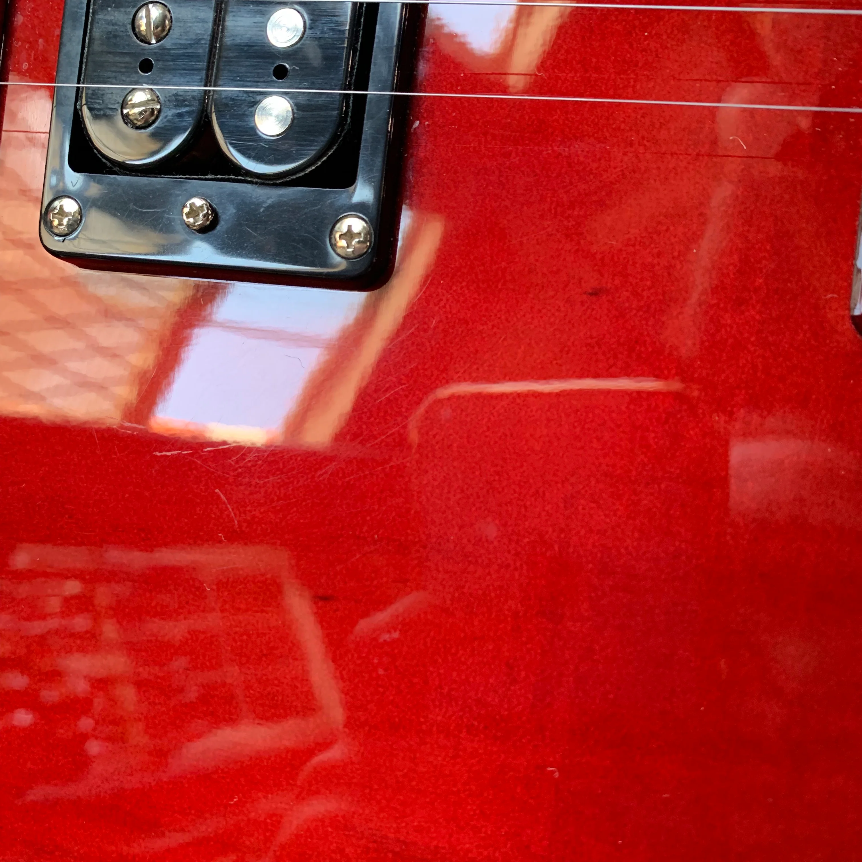 2000 Fender Squier Master Series Telecaster Standard Thinline Candy Apple Red - Image 12