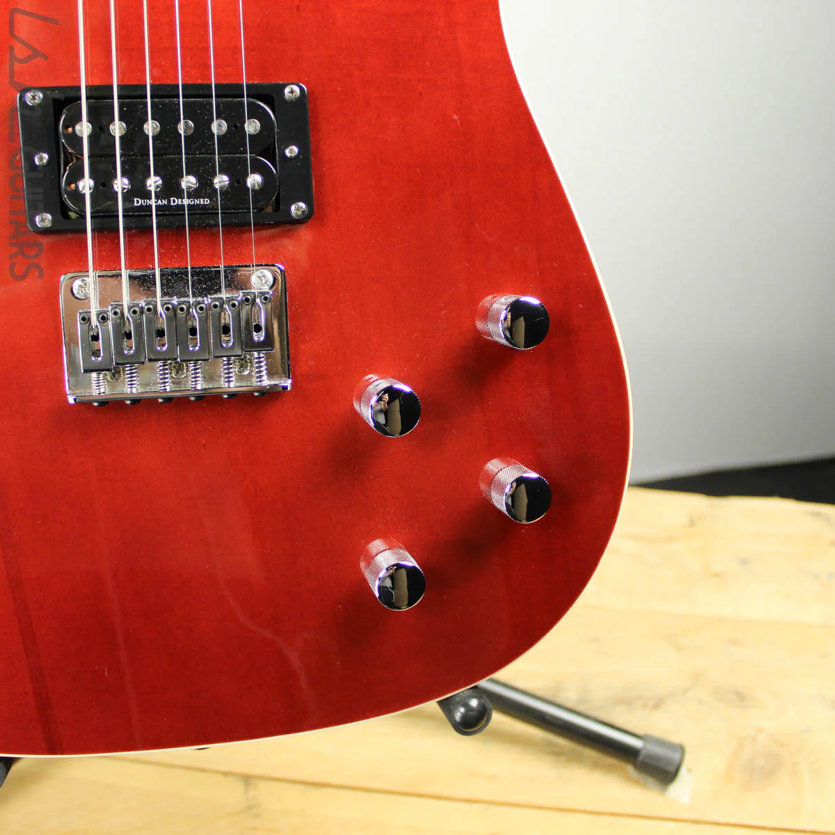 2000 Fender Squier Master Series Telecaster Standard Thinline Candy Apple Red - Image 3