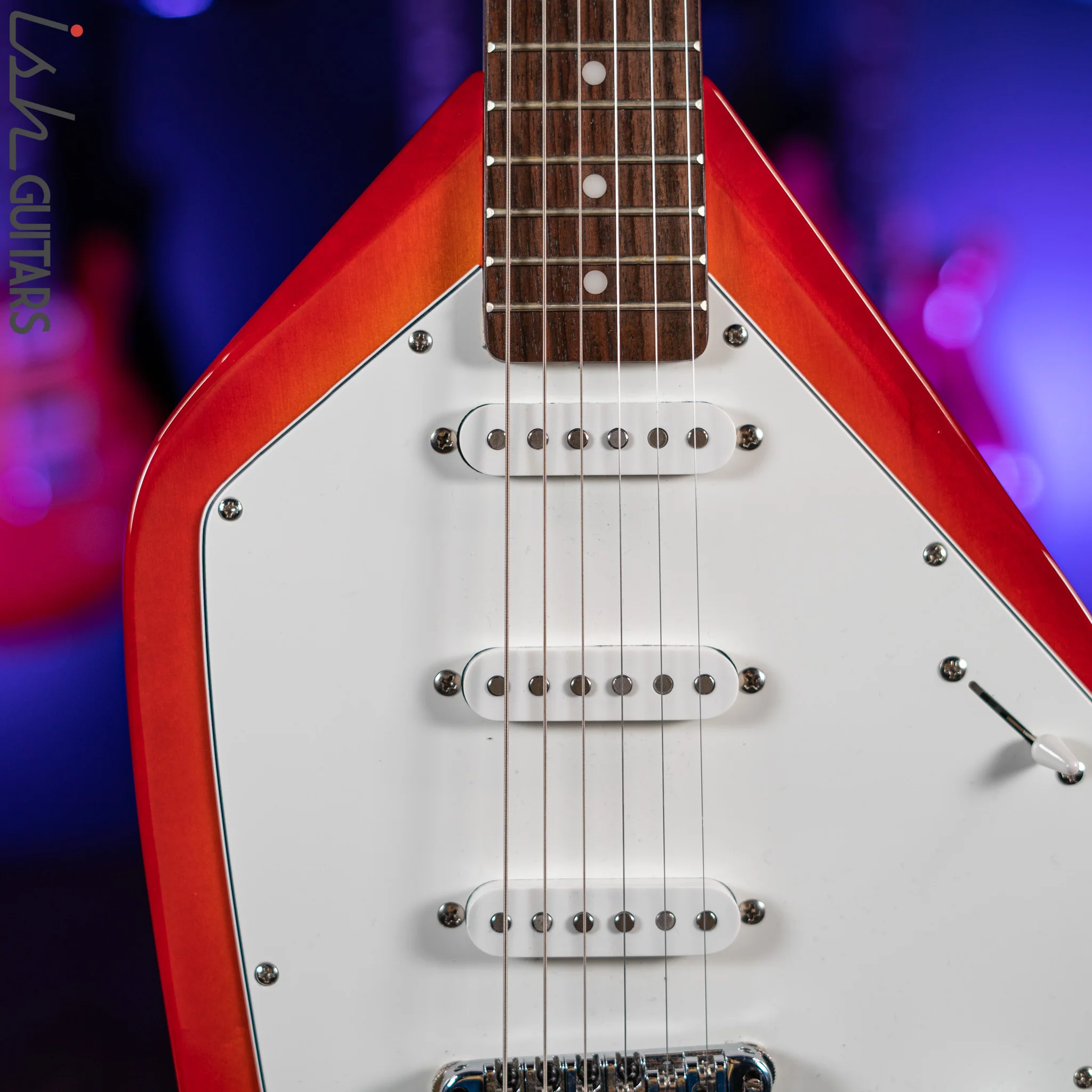 2000s Eastwood VG6 Red Burst - Image 2