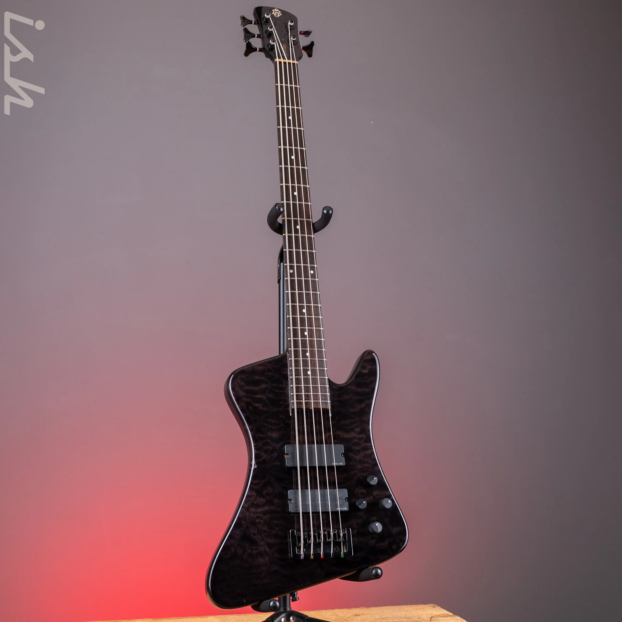 2000s Spector Rex Brown Signature 5 String Trans Black - Image 2