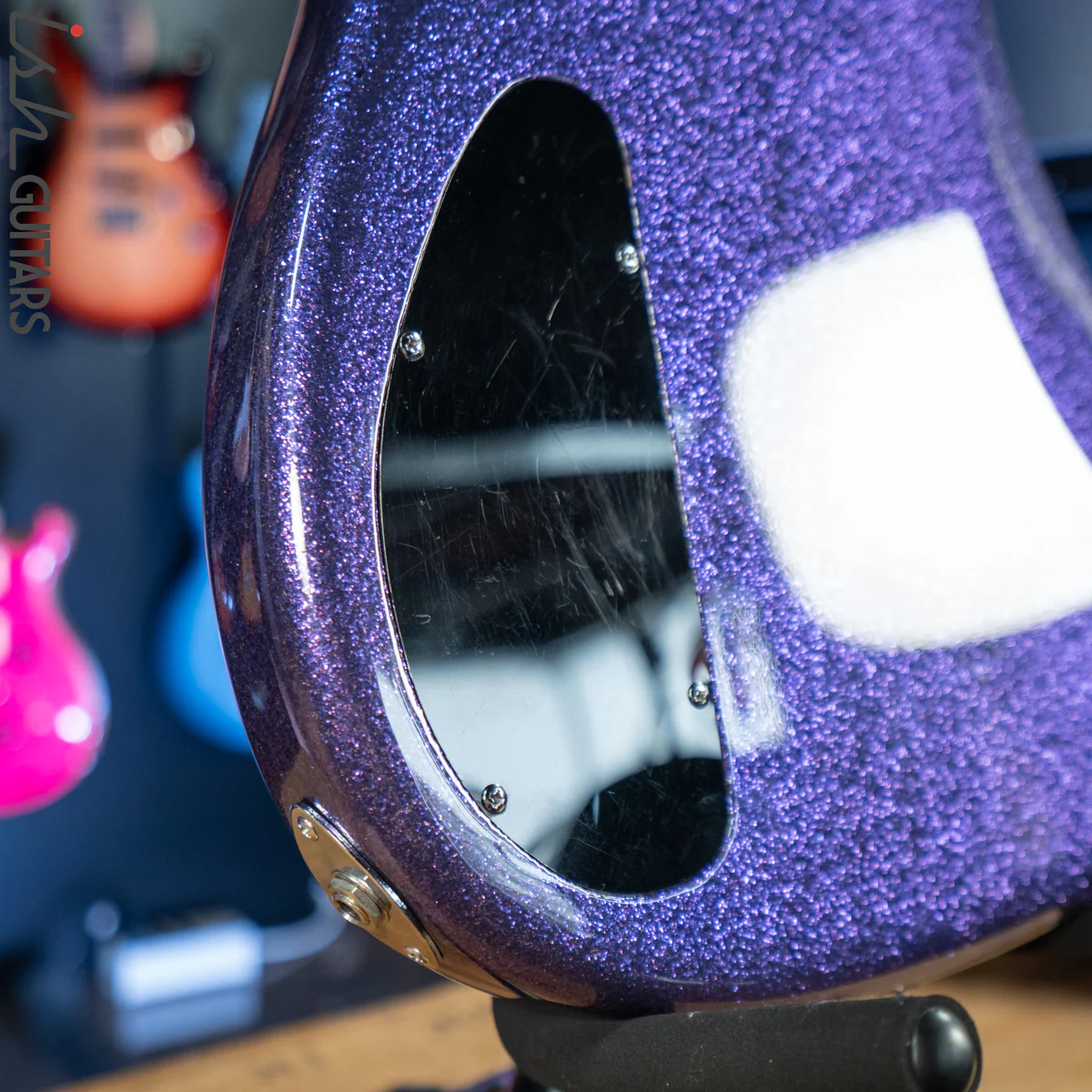 2001 Modulus Funk Unlimited FU5 Flea Bass FB5 - Rare Purple Glitter - Image 8