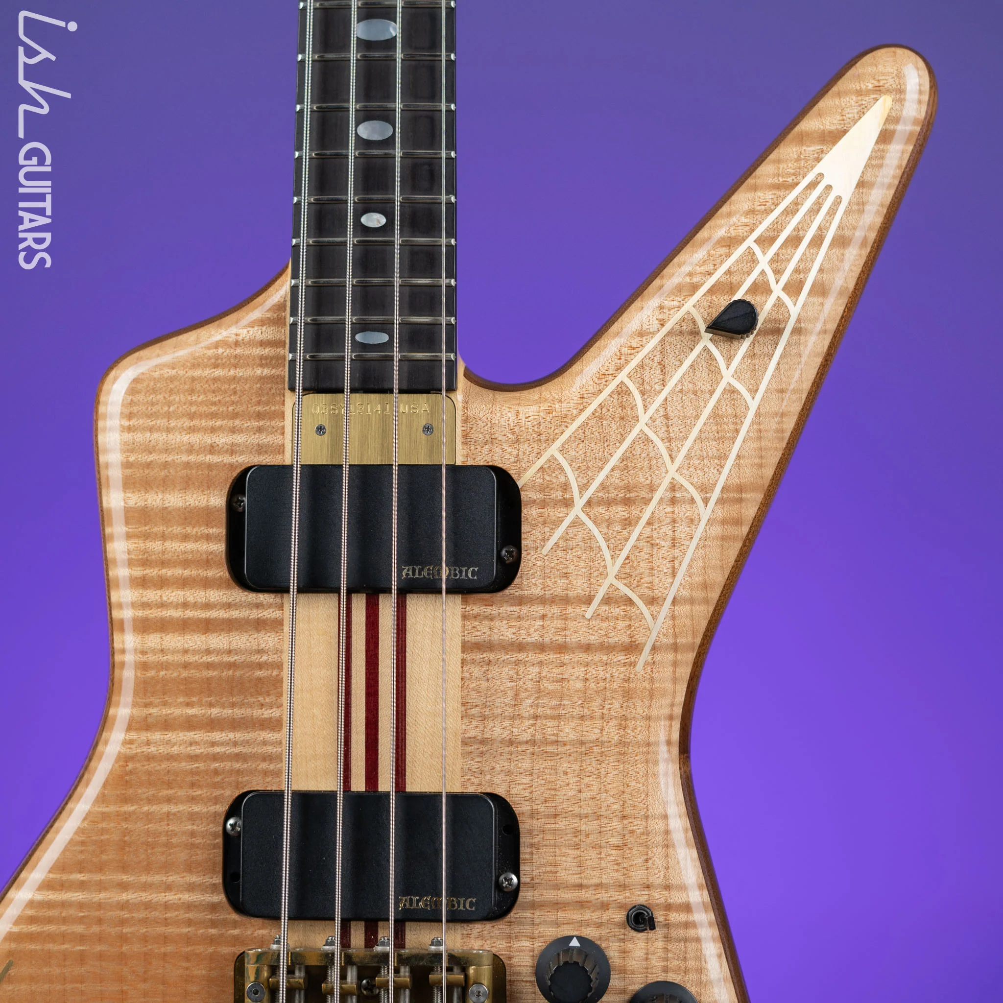 2003 Alembic Spyder John Entwistle 4-String Bass #7/50 Natural - Image 3