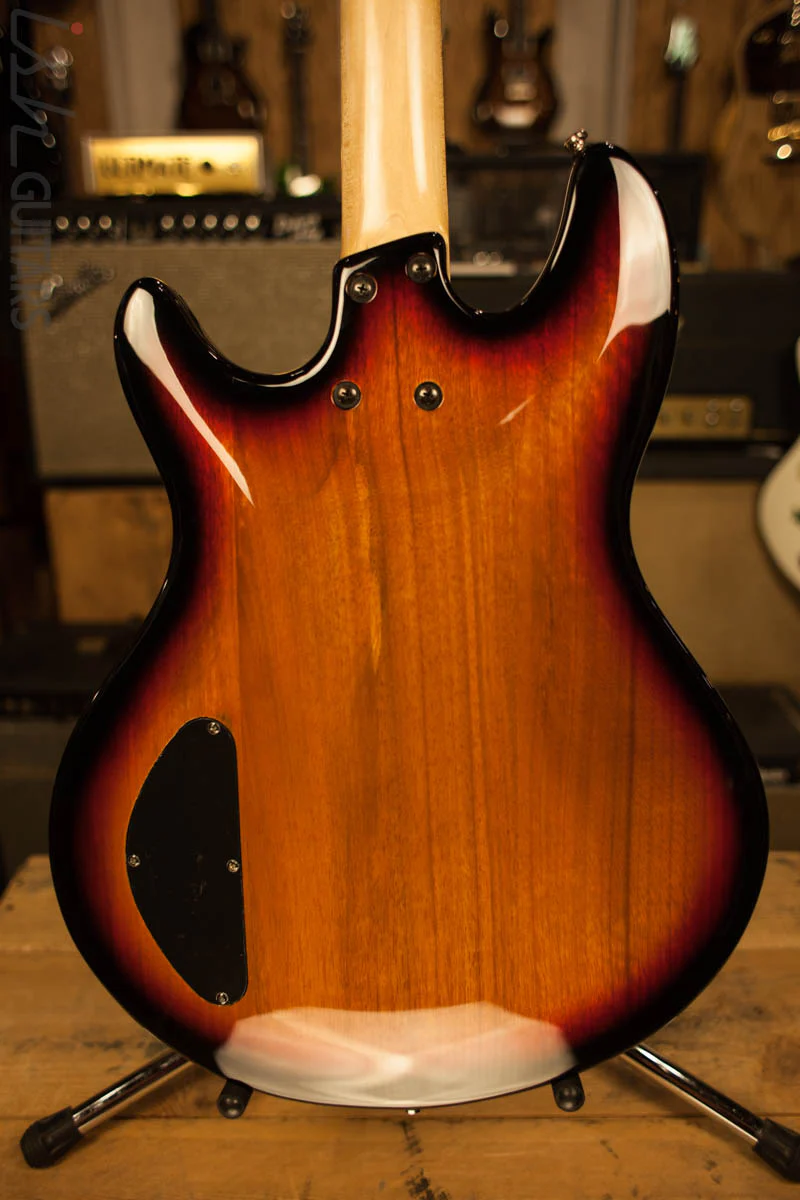 2003 Lakland Skyline Fretless Hollowbody Three Tone Sunburst - Image 7