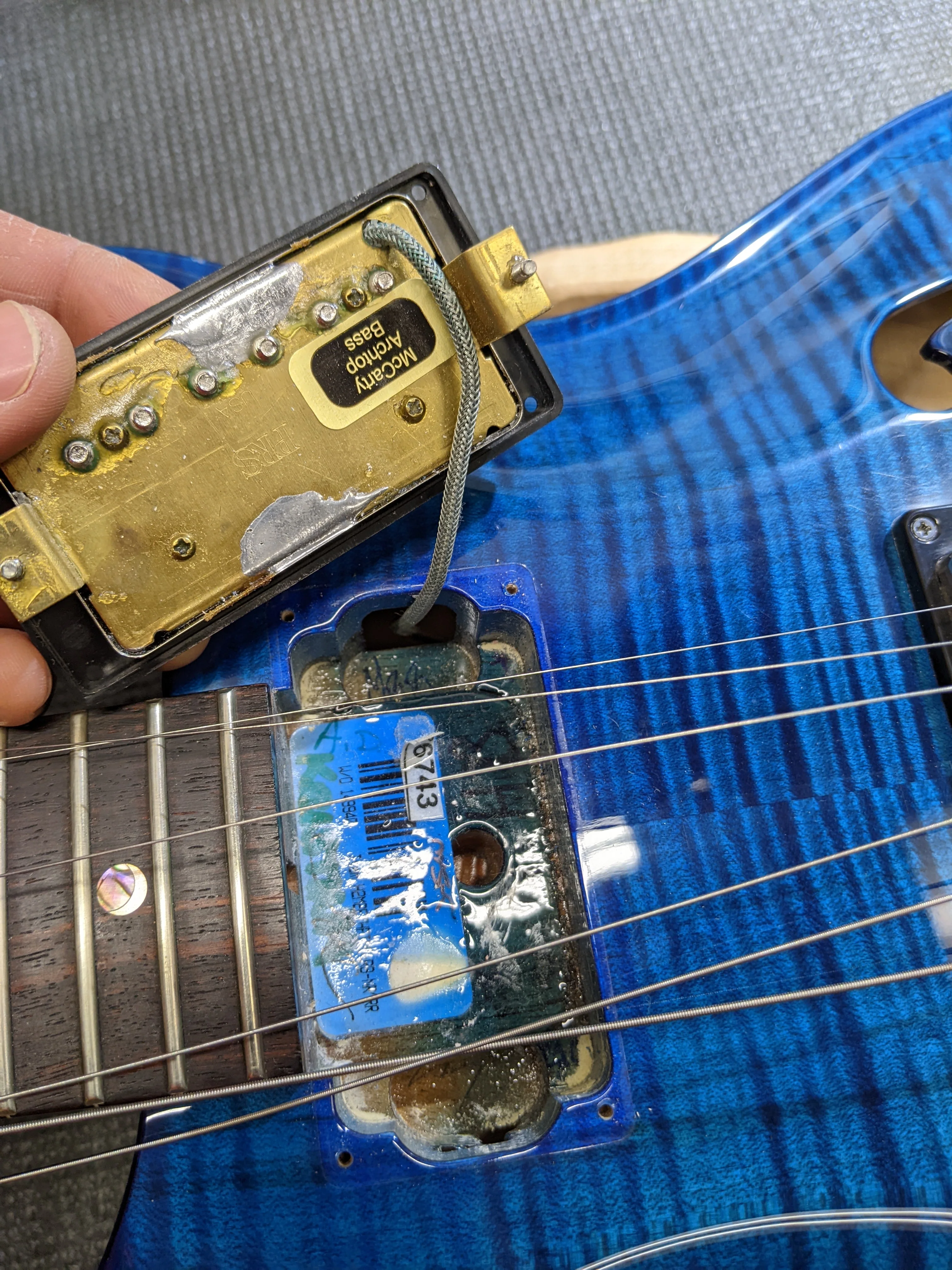 2003 PRS McCarty Hollowbody II Whale Blue 10 Top - Image 20