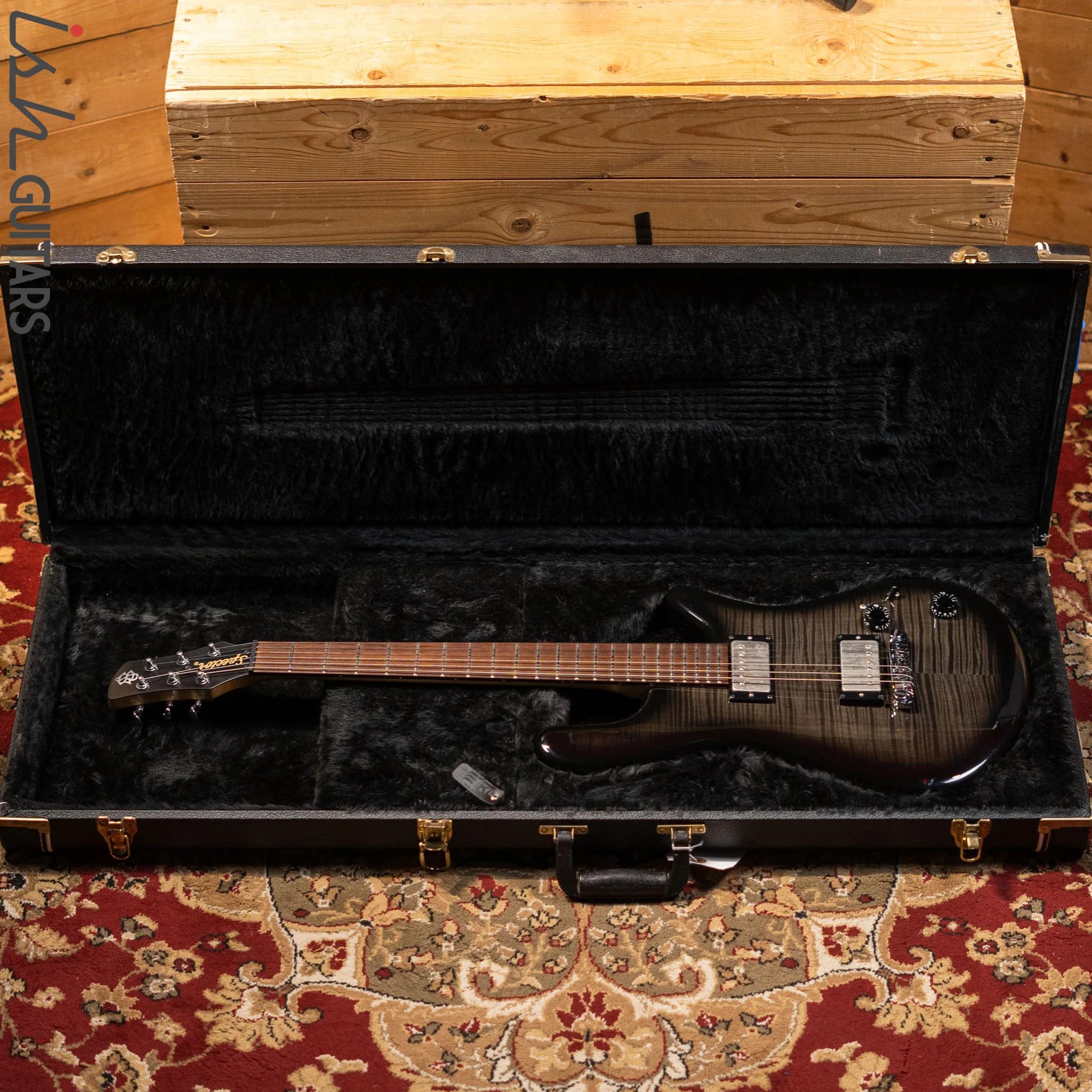 2003 Spector Arc 6 Bolt On Prototype #3 Electric Guitar Trans Black Owned by Stuart Spector - Image 18