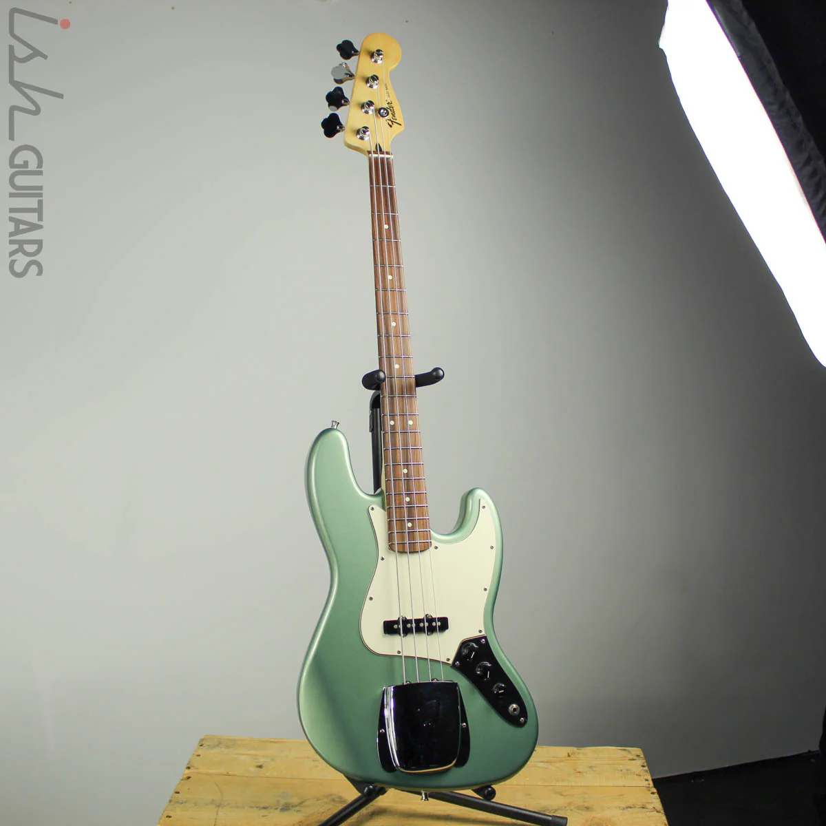 2004 Fender Jazz Bass Metallic Green 2018 Fender Neck - Image 2