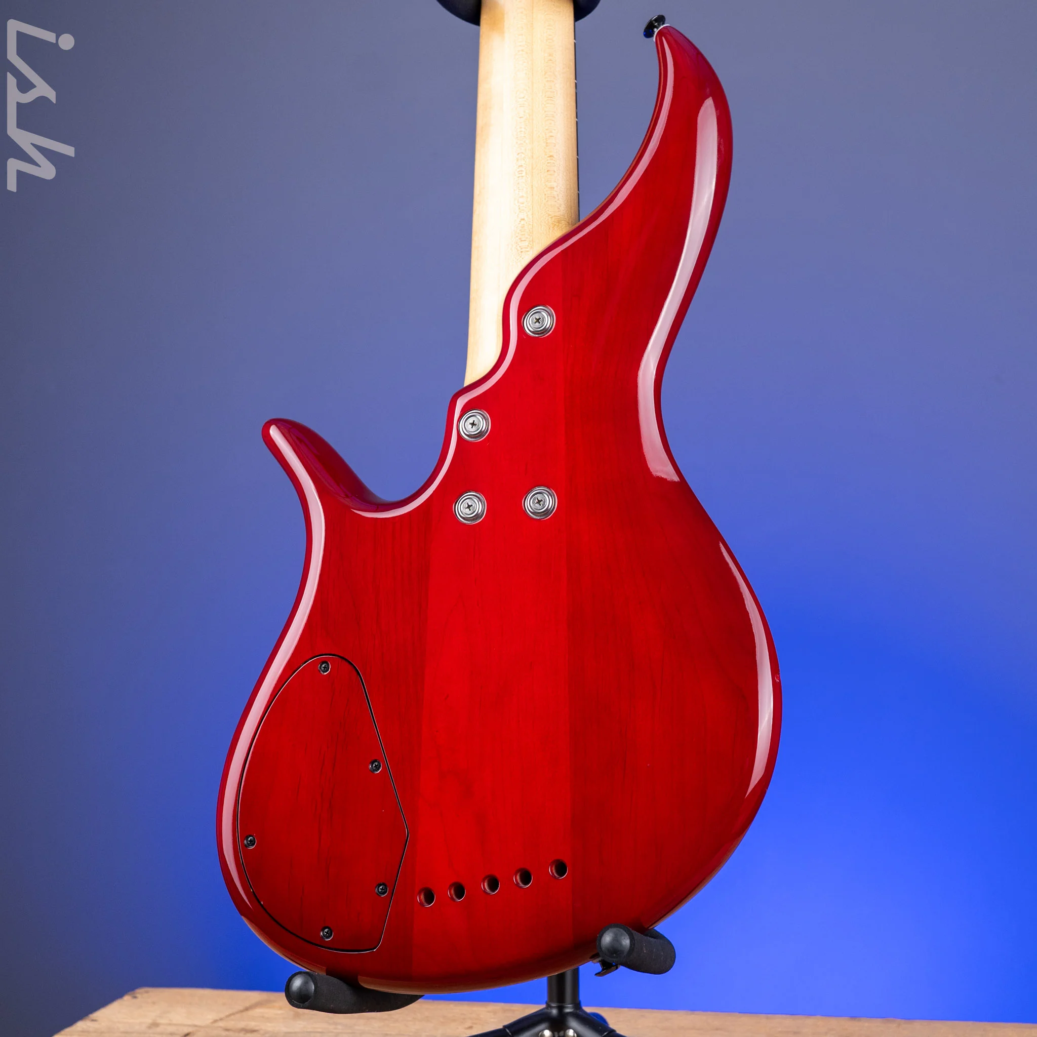 2004 F Bass BNF5 Fretless Transparent Red - Image 14