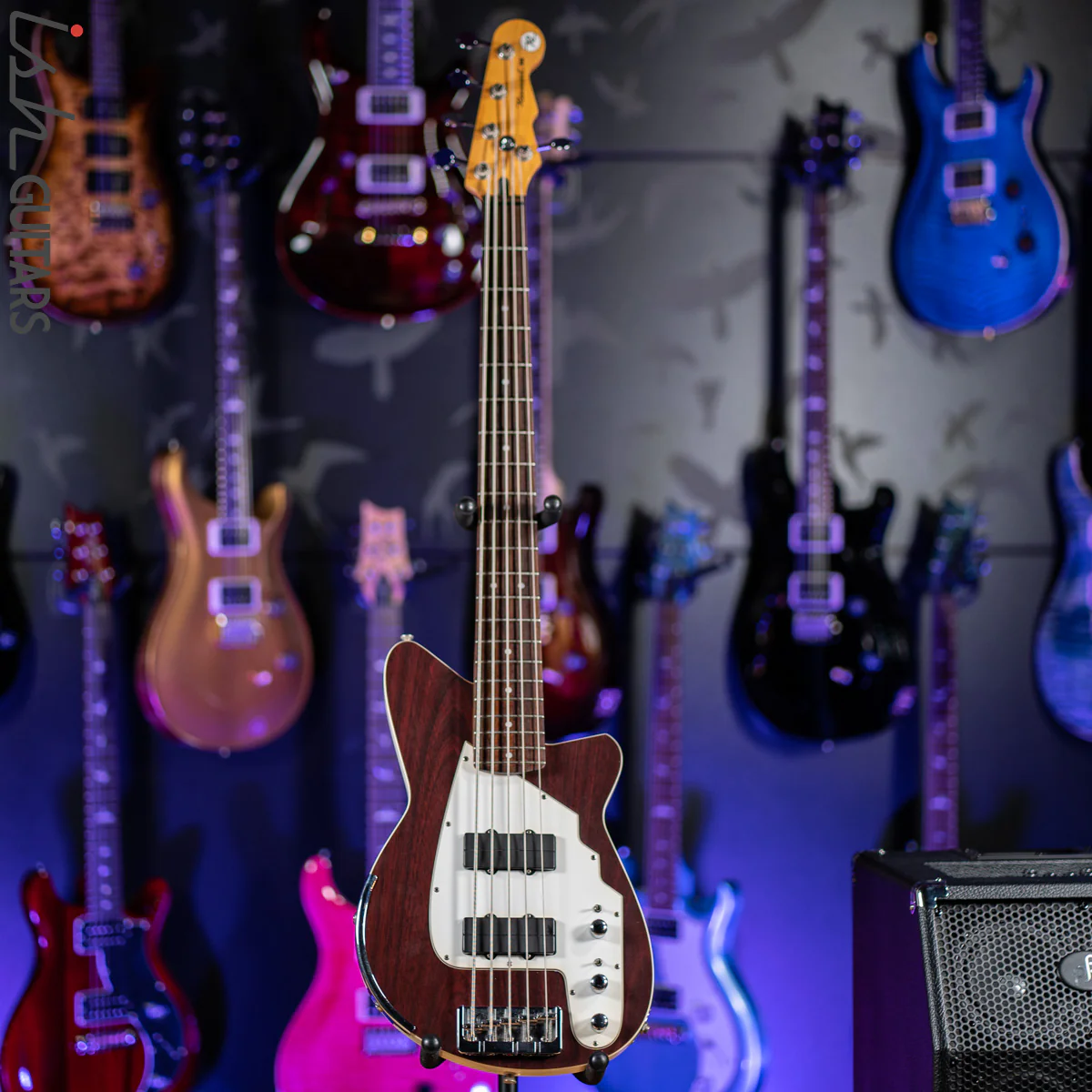 2004 Reverend Brad Houser 5-String Bass Red Mahogany - Image 2