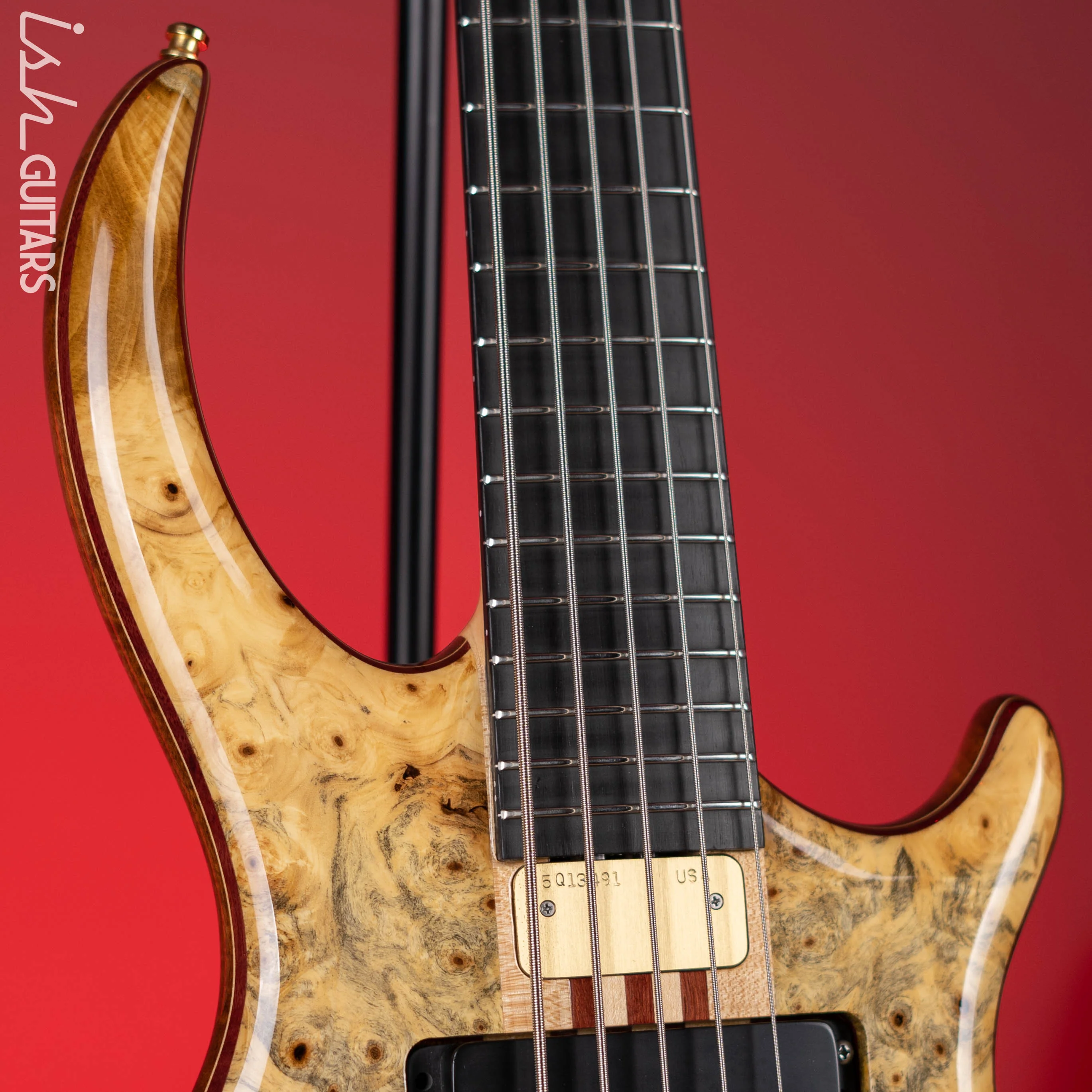 2005 Alembic Rogue 5-String Bass Natural - Image 3
