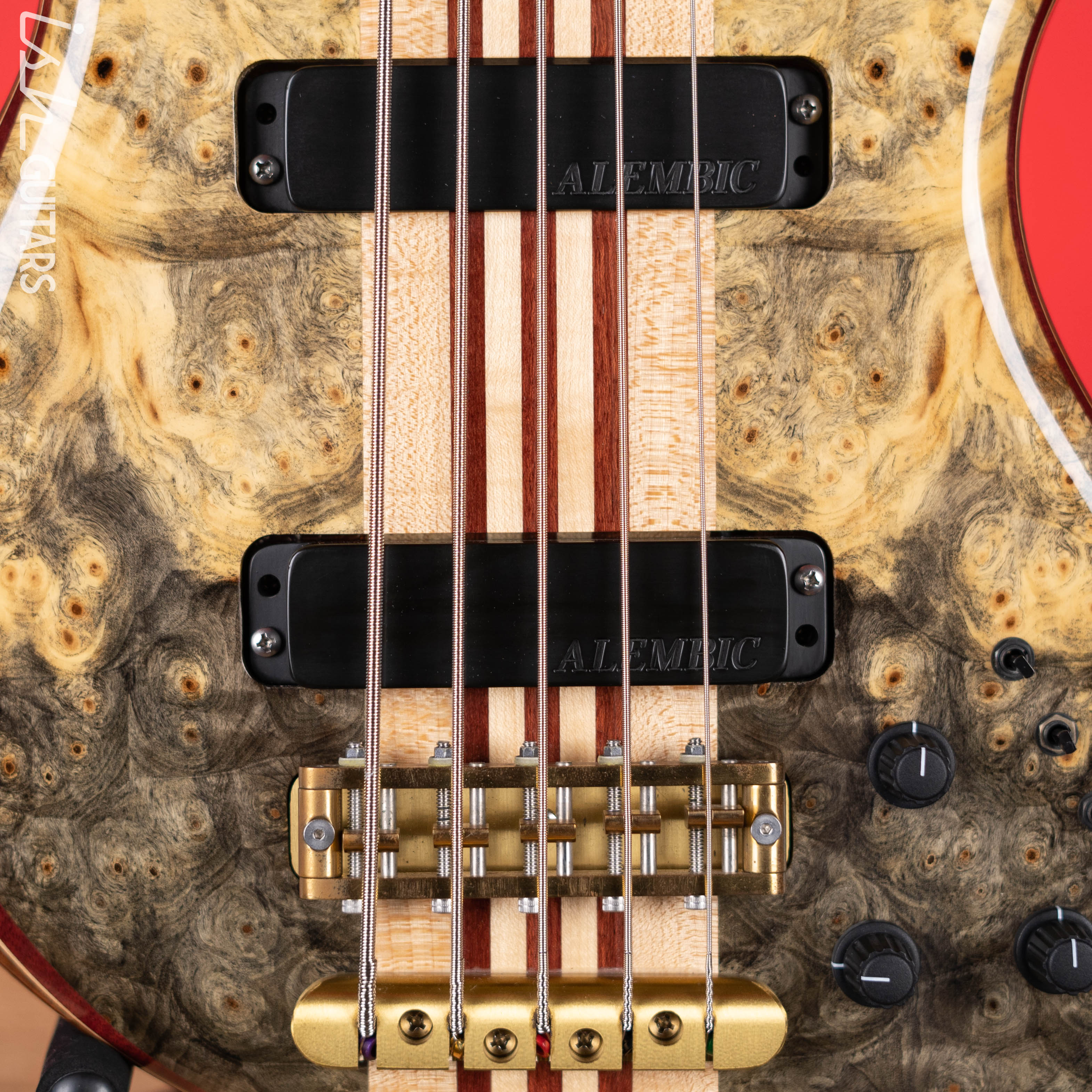 2005 Alembic Rogue 5-String Bass Natural - Image 5