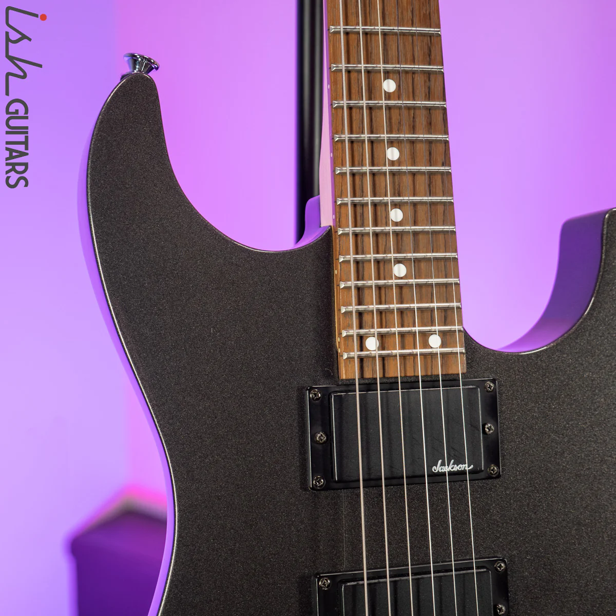 2000s Jackson JS30DKT Dinky Hardtail Metallic Grey - Image 3