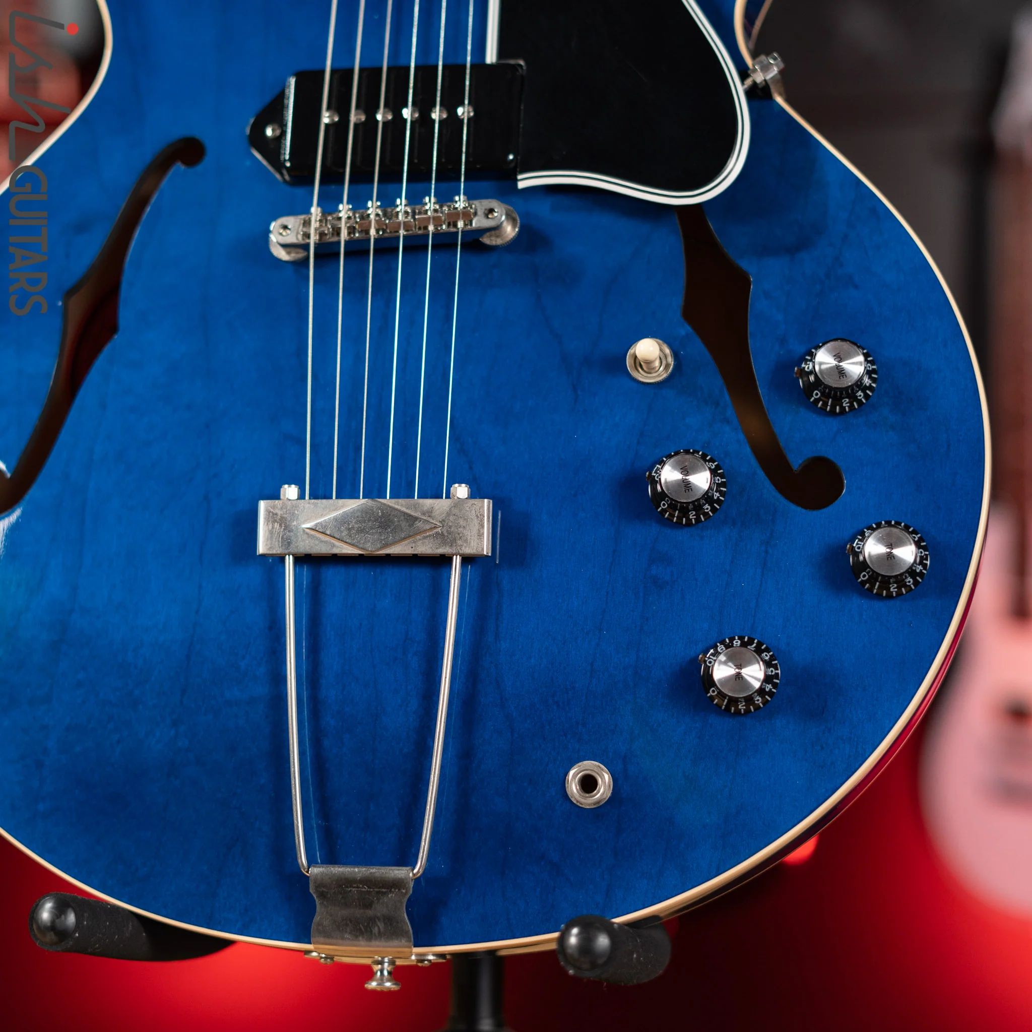 2010 Gibson Custom ES-330L Beale Street Blue - Image 4