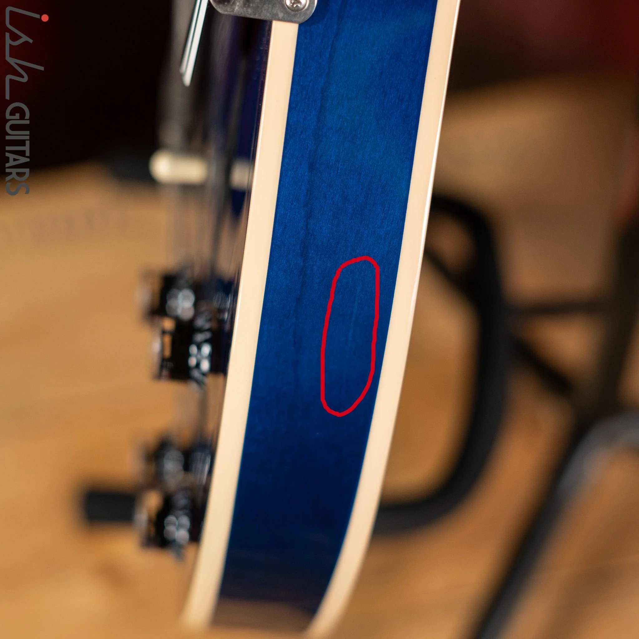 2010 Gibson Custom ES-330L Beale Street Blue - Image 7