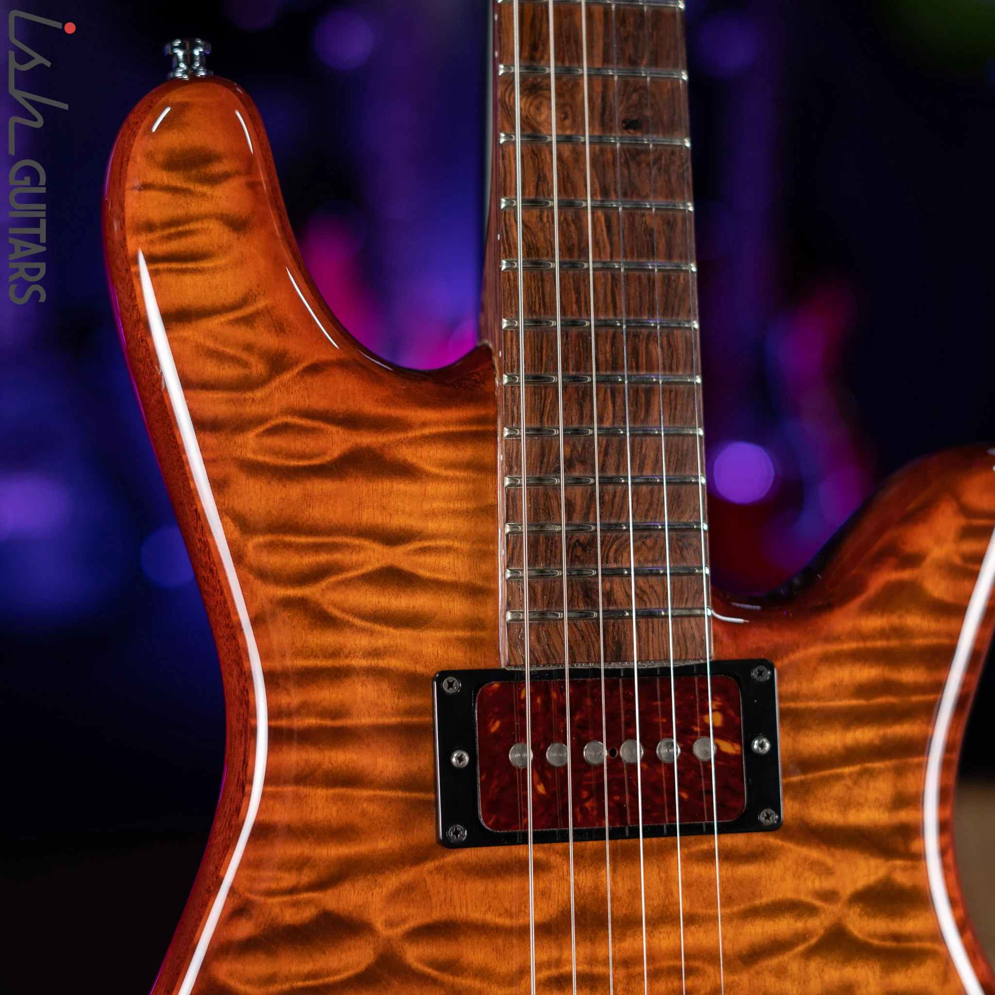 2005 Spector Arc-6 Set Neck Prototype #001 Ultra Amber Owned by Stuart Spector - Image 3