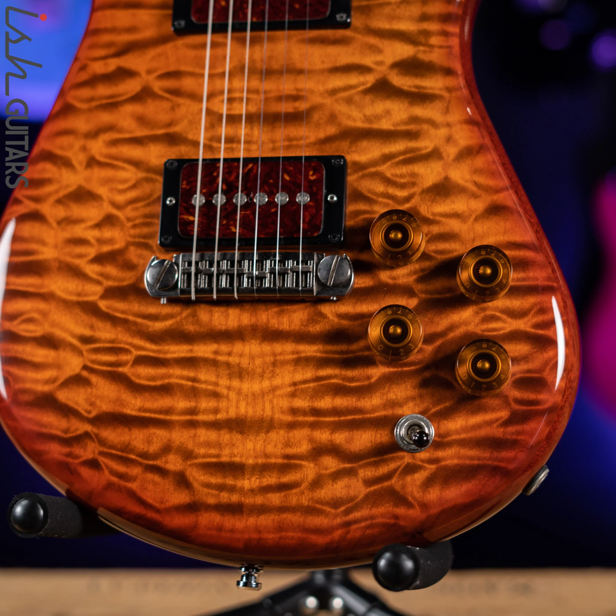 2005 Spector Arc-6 Set Neck Prototype #001 Ultra Amber Owned by Stuart Spector - Image 4
