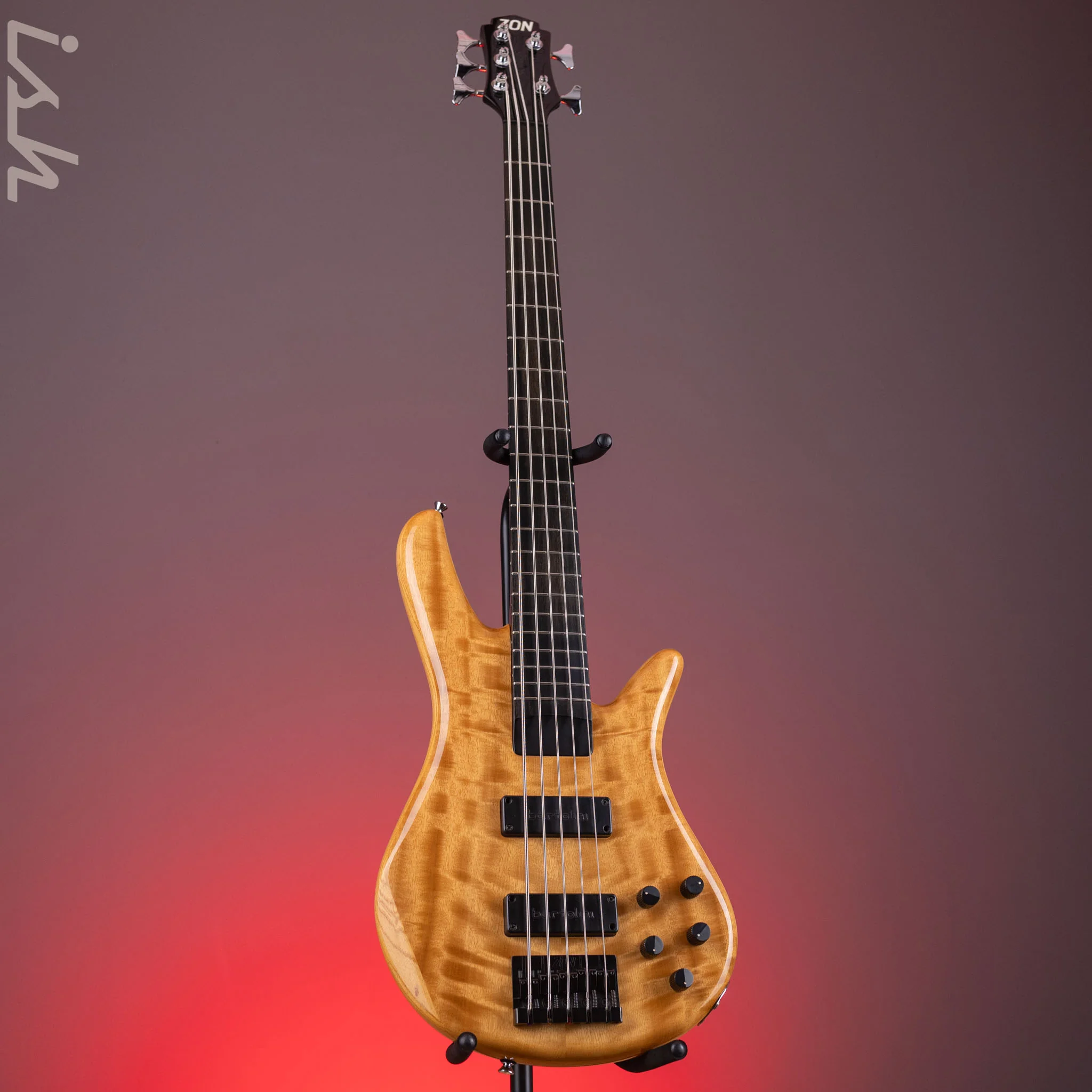2005 Zon Sonus Custom 5-string Bass Myrtlewood - Image 2