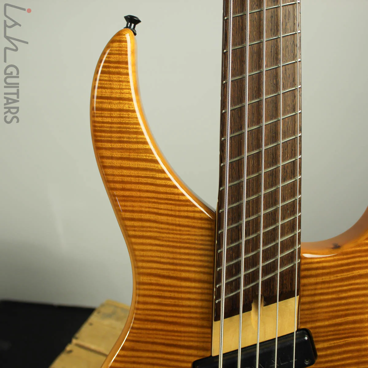 2003 Dingwall Afterburner I Flamed Maple Amber Fanned Fret Bass - Image 4