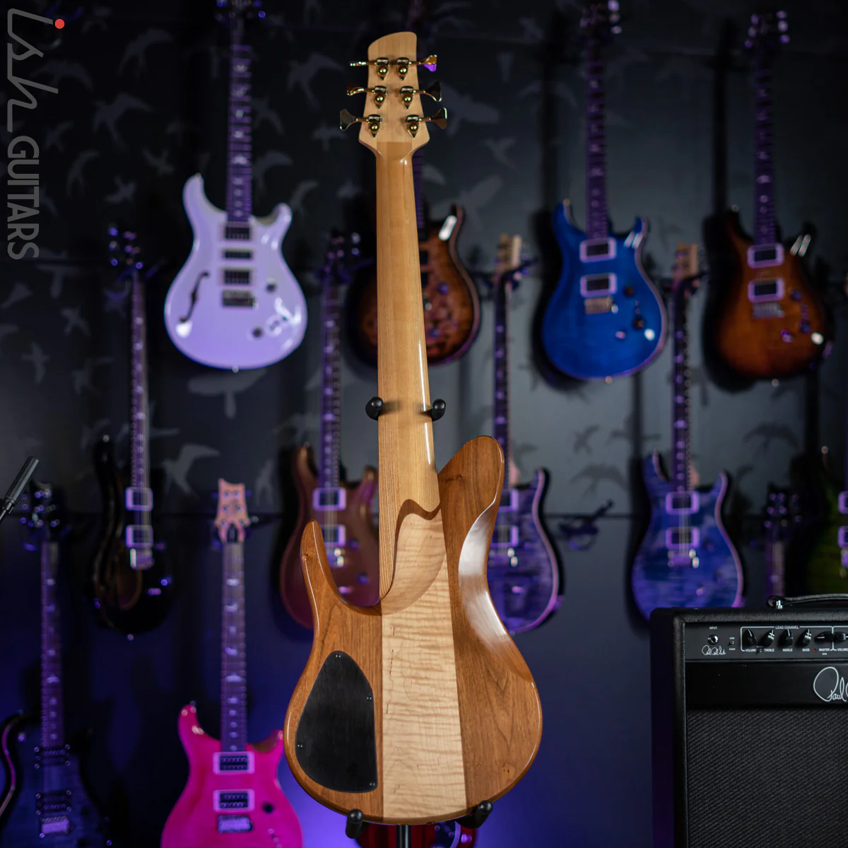 2006 Fodera Beez Elite 6 Singlecut 6-String Bass Natural Buckeye Burl - Image 7