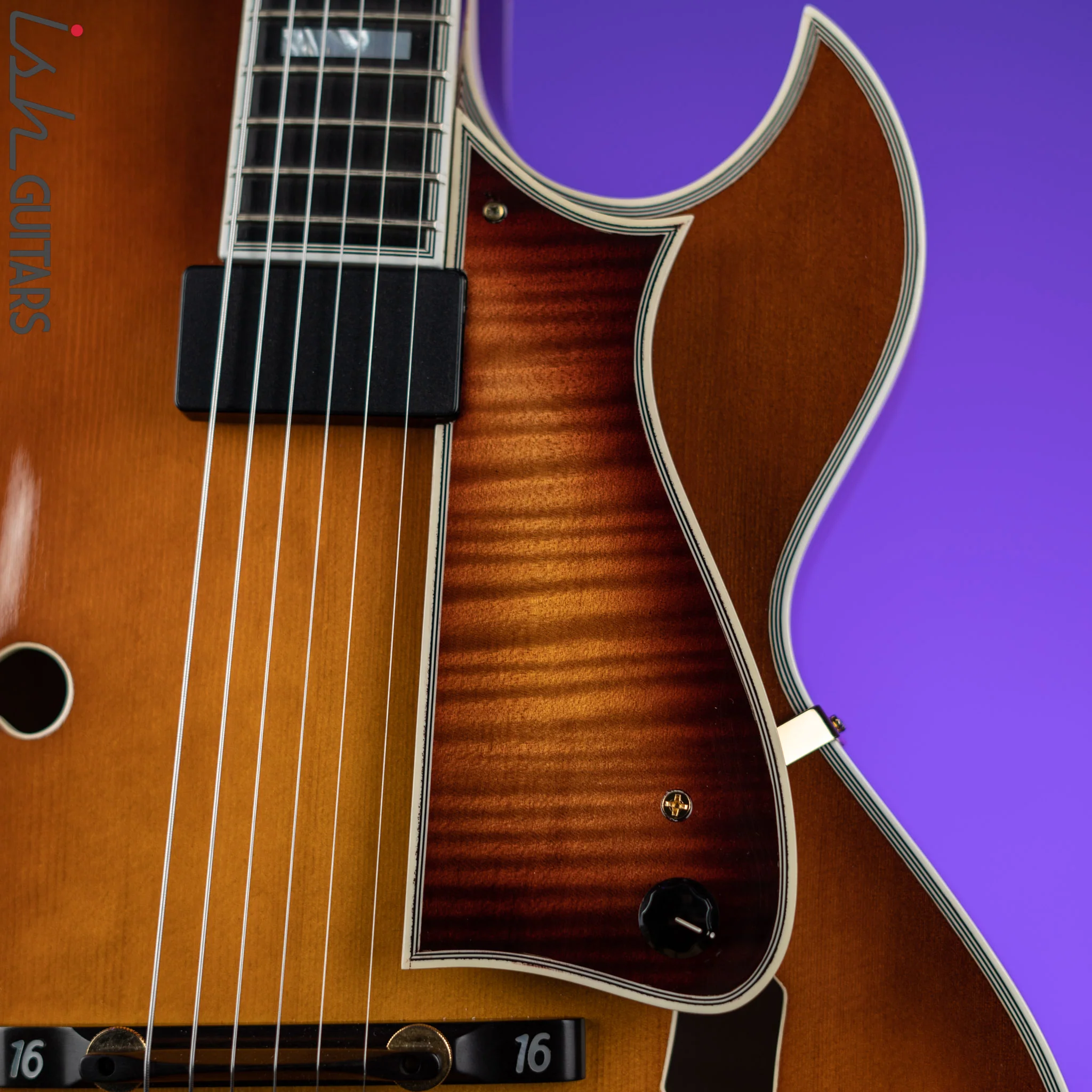 2006 Heritage Sweet 16 Hollowbody Archtop Almond Sunburst - Image 6
