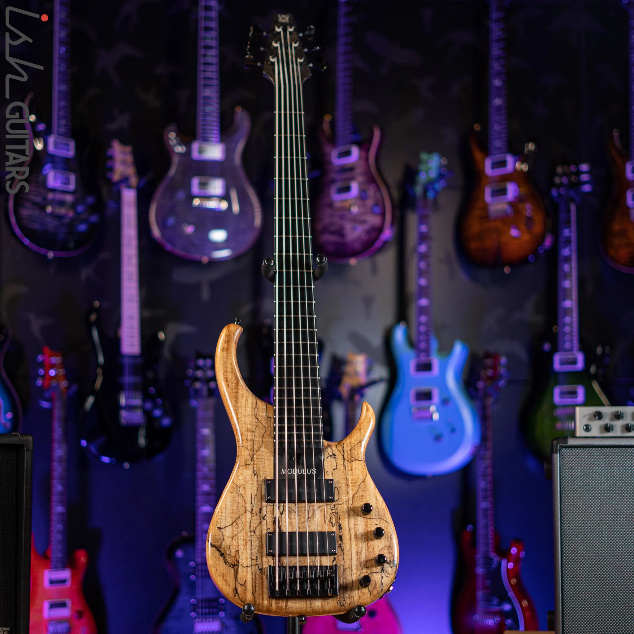 2006 Modulus Q6 Quantum 6-String Bass Natural Spalt Maple - Image 2