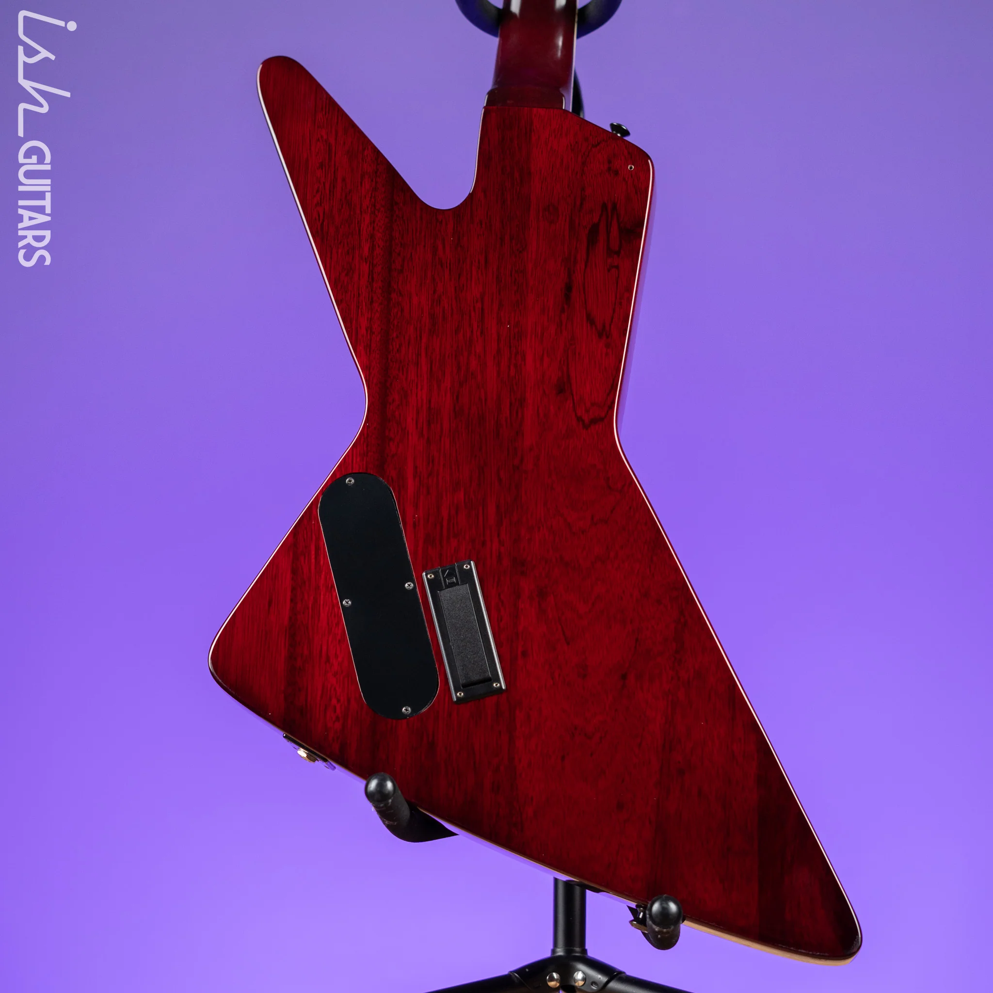 2008 Epiphone Prophecy Futura Custom Explorer Black Cherry - EMG PA-2 Preamp - Image 10