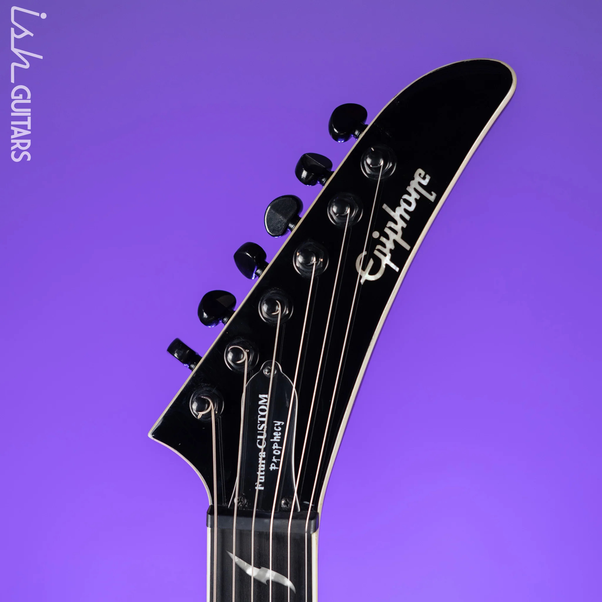 2008 Epiphone Prophecy Futura Custom Explorer Black Cherry - EMG PA-2 Preamp - Image 8