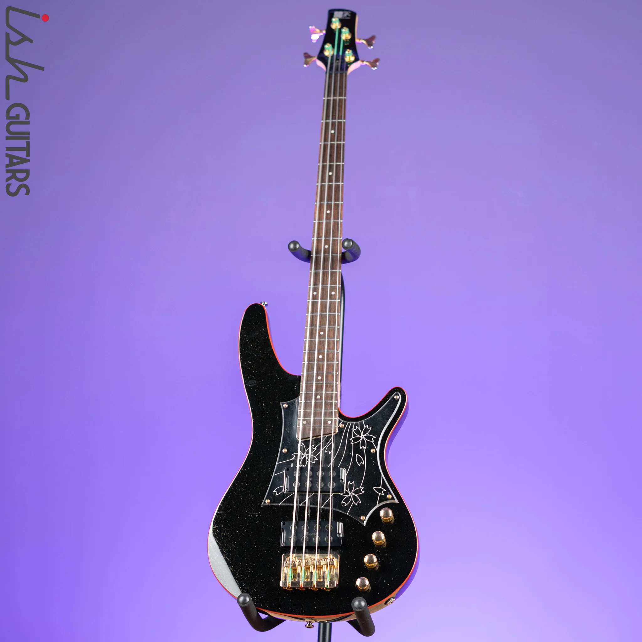 2008 Ibanez SRX08 LTD Bass Guitar Black Sparkle - Image 2
